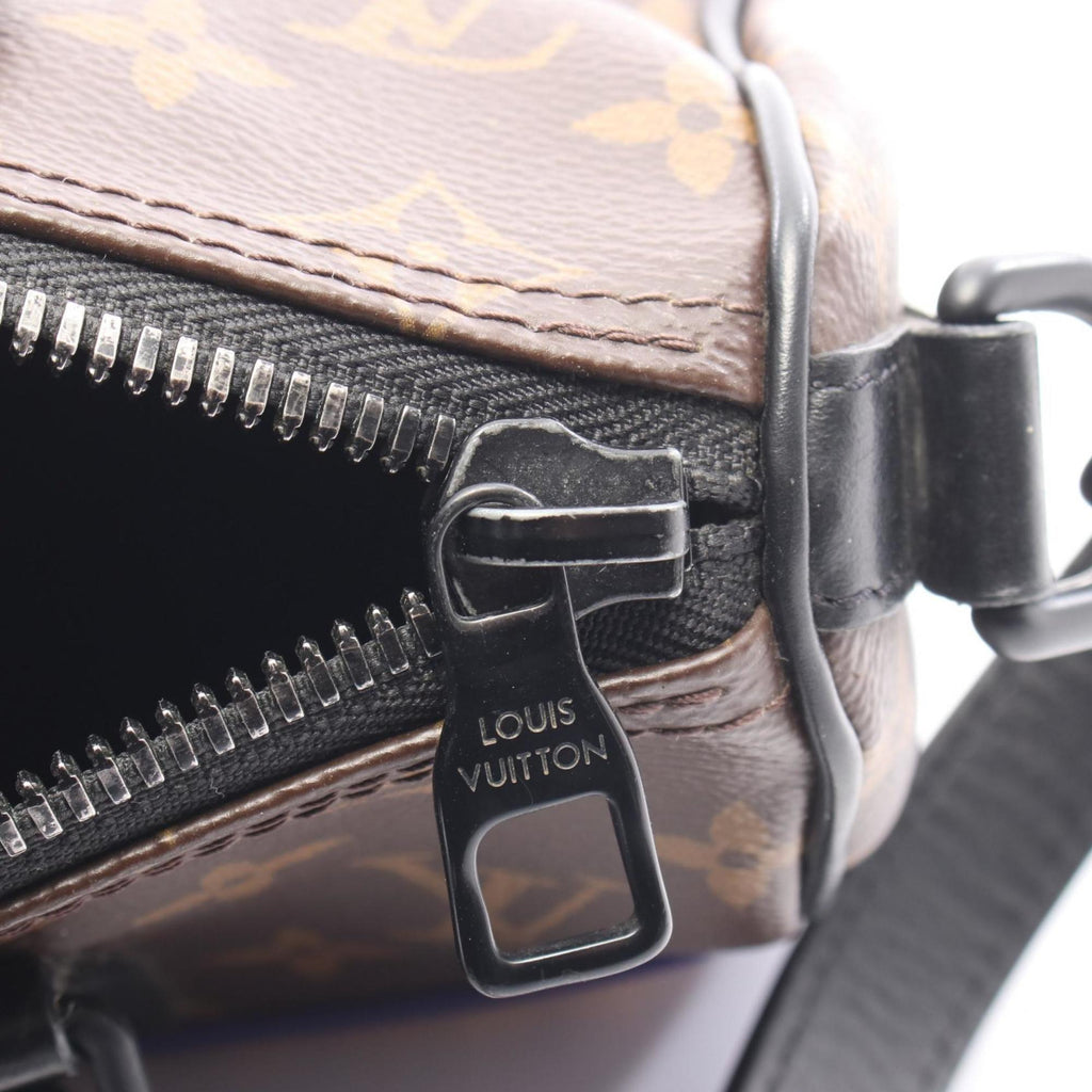 Louis Vuitton Black Brown Multi-Color Coated Canvas Leather Rubber Tote Bag