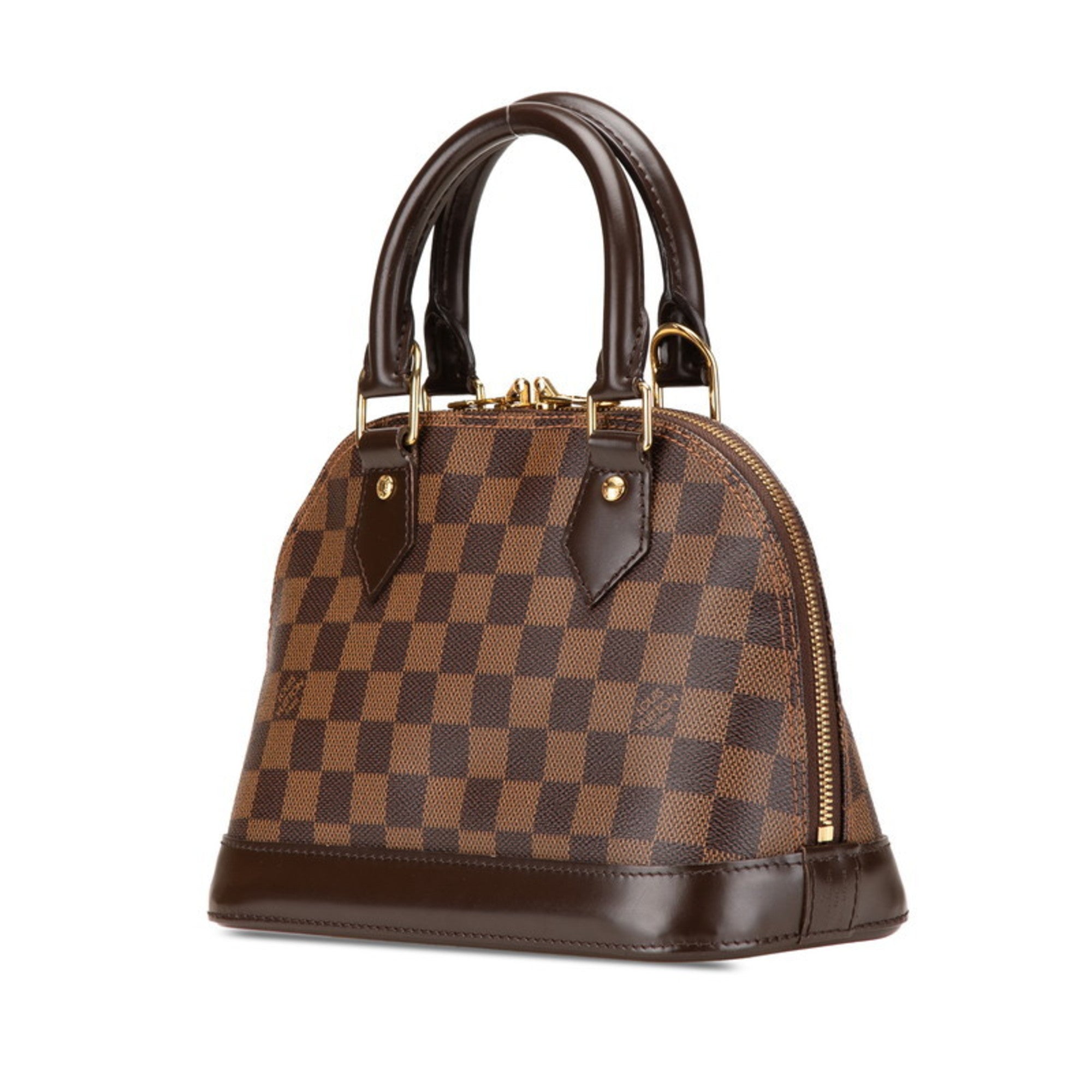 Louis Vuitton Brown Pvc Leather Handbag Shoulder Bag