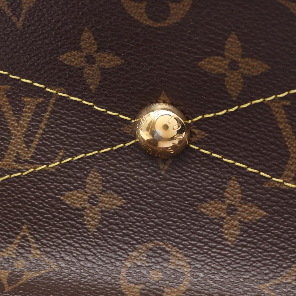 Louis Vuitton Brown Coated Canvas Leather Handbag