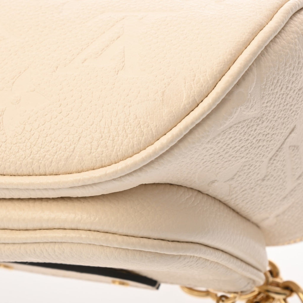 Louis Vuitton Cream Leather Shoulder Bag