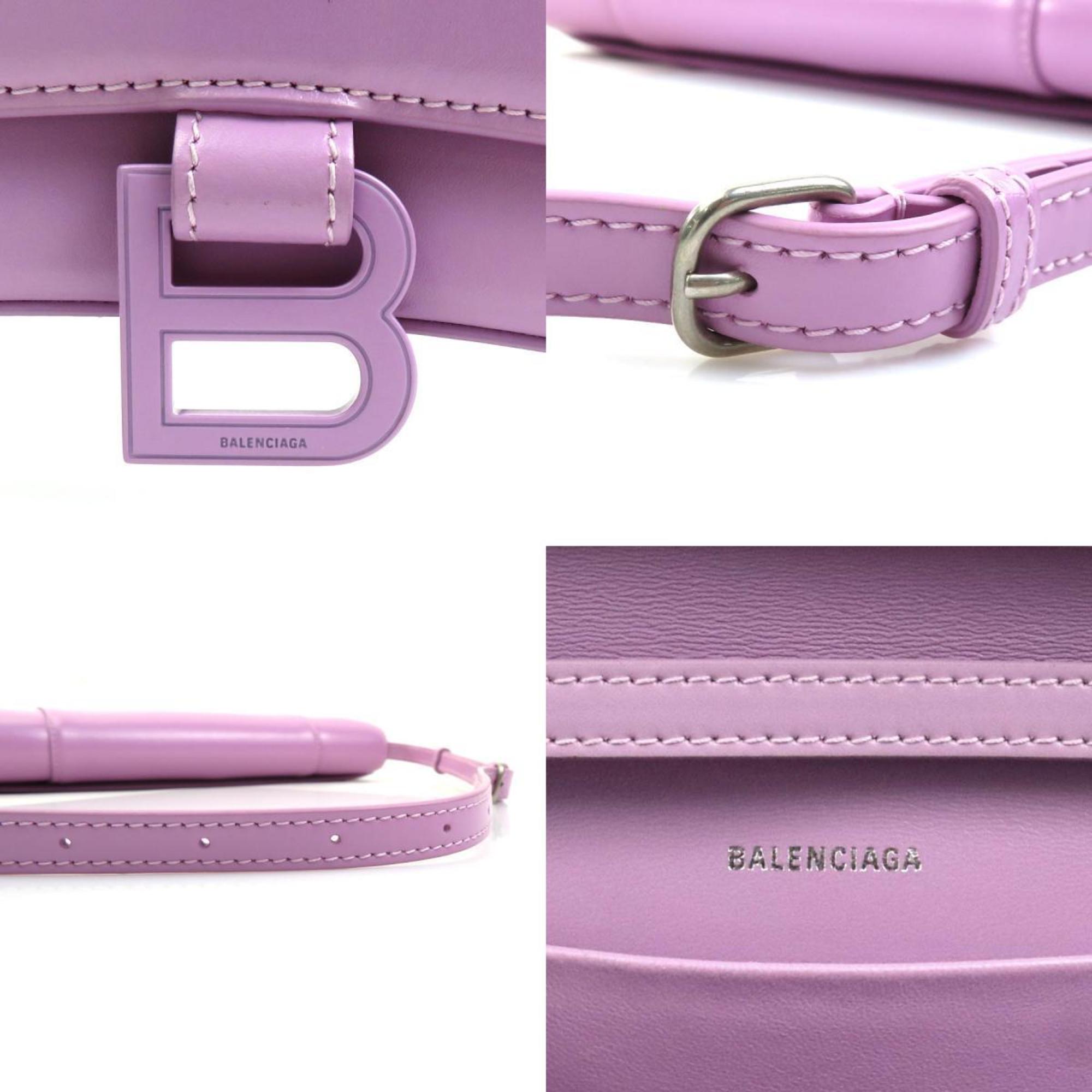 Balenciaga Pink Purple Leather Shoulder