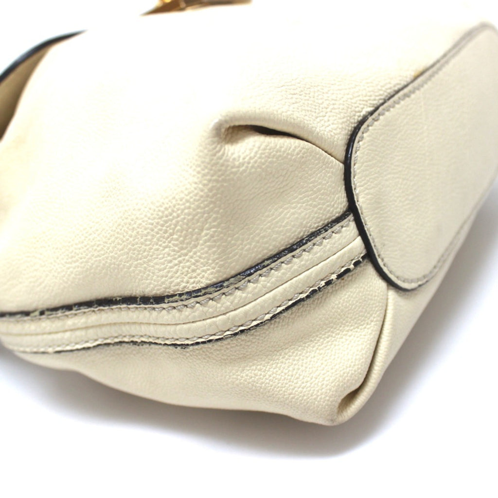 Chloé Beige Leather Shoulder Bag (Pre-Owned)