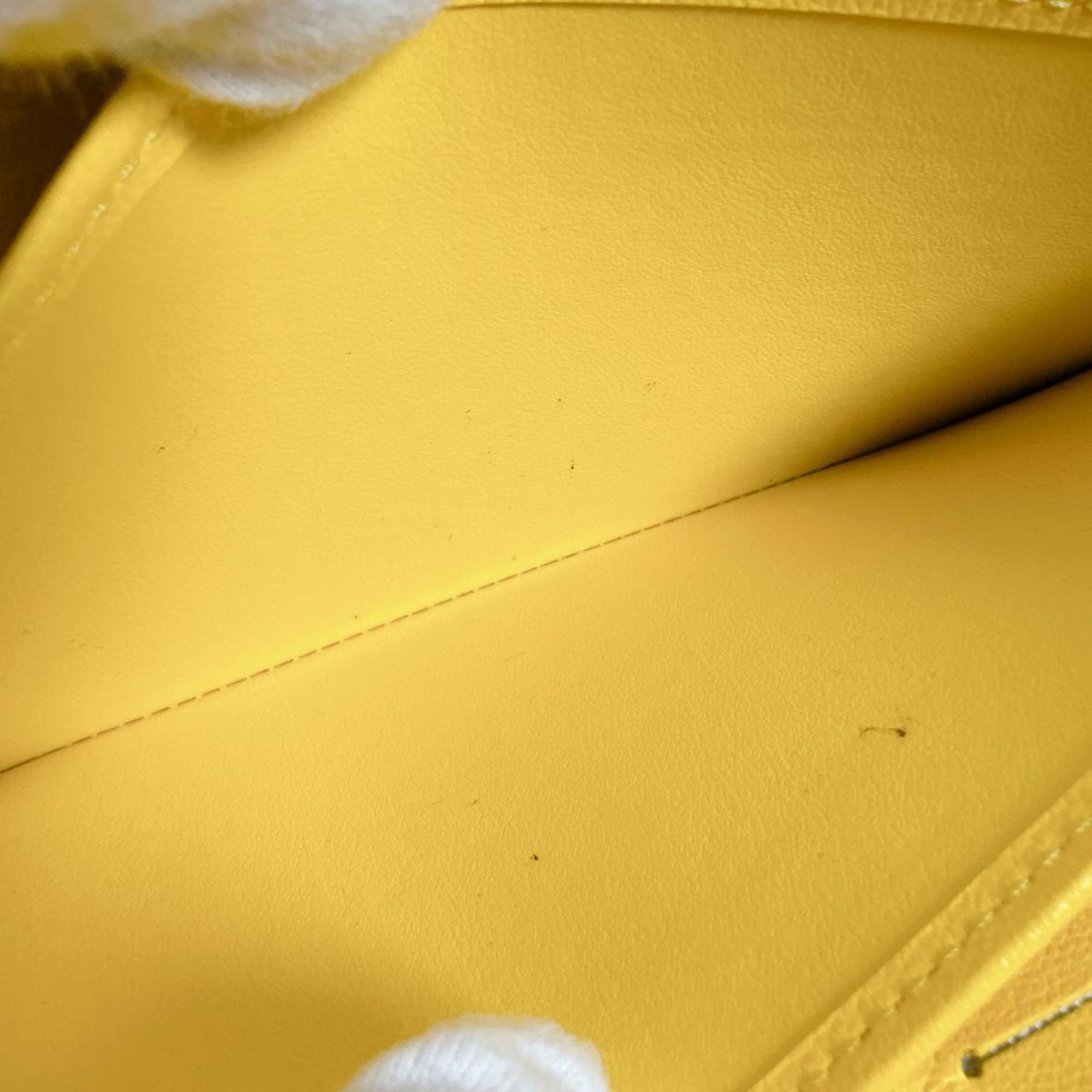Louis Vuitton Monogram Empreinte Yellow Monogram Empreinte Long Wallet