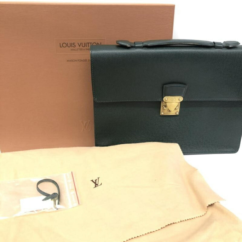 Louis Vuitton Taiga Green Briefcase