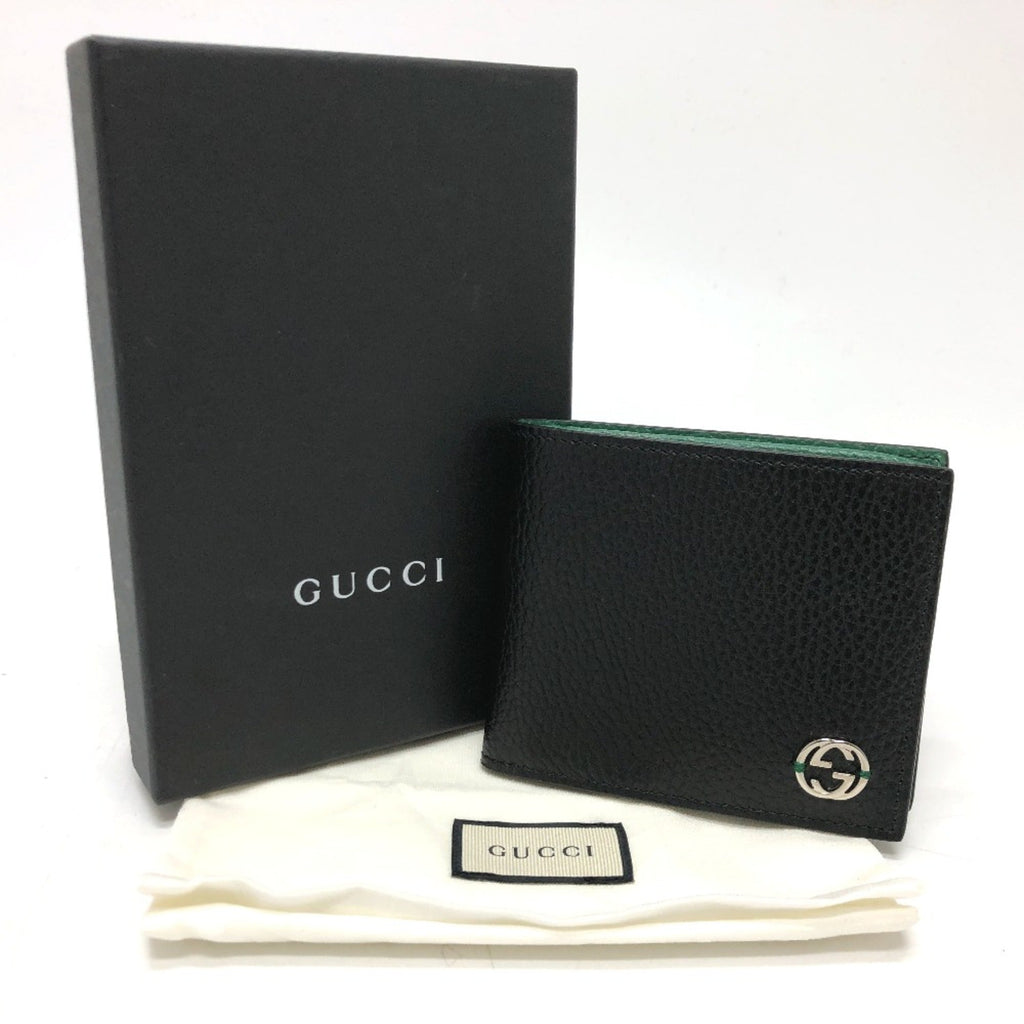 Gucci Black Leather Wallet (Bi-Fold) (Pre-Owned)