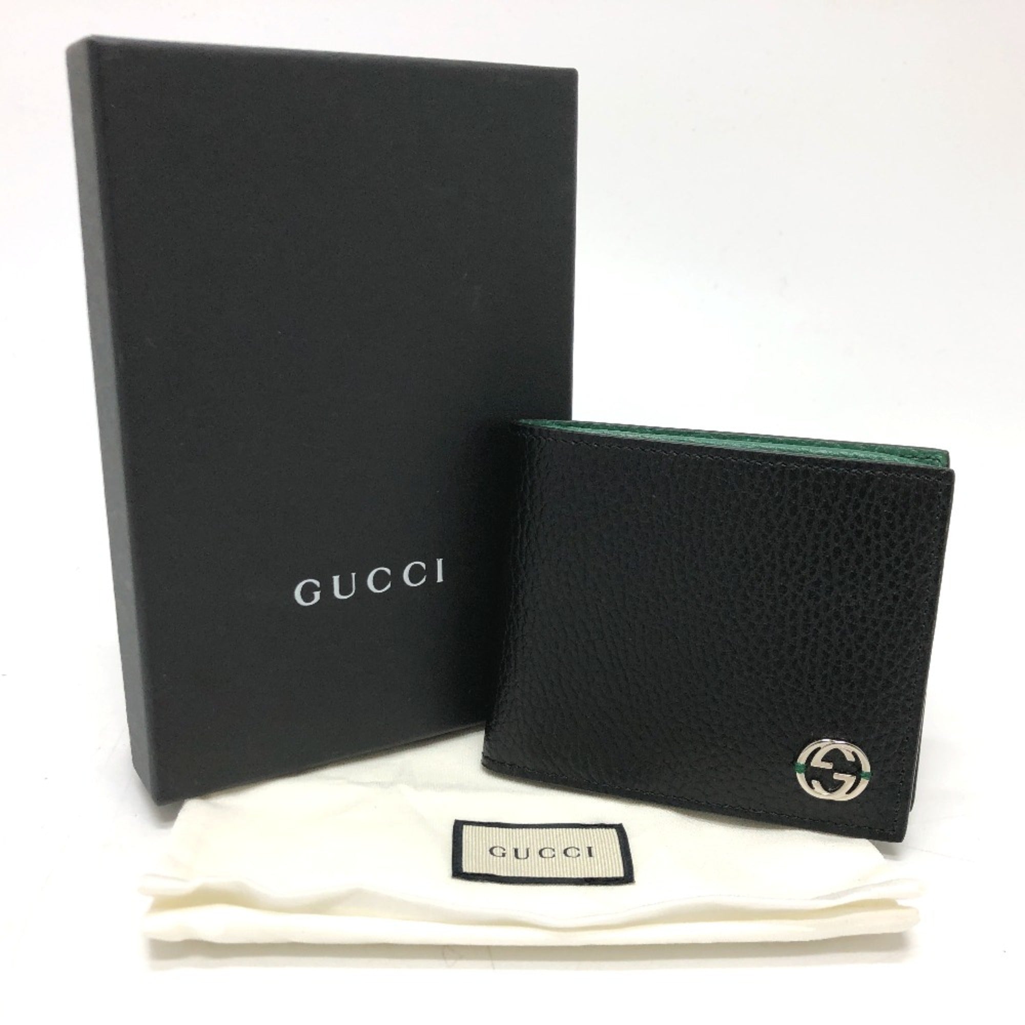 Gucci Black Leather Wallet (Bi-Fold) (Pre-Owned)