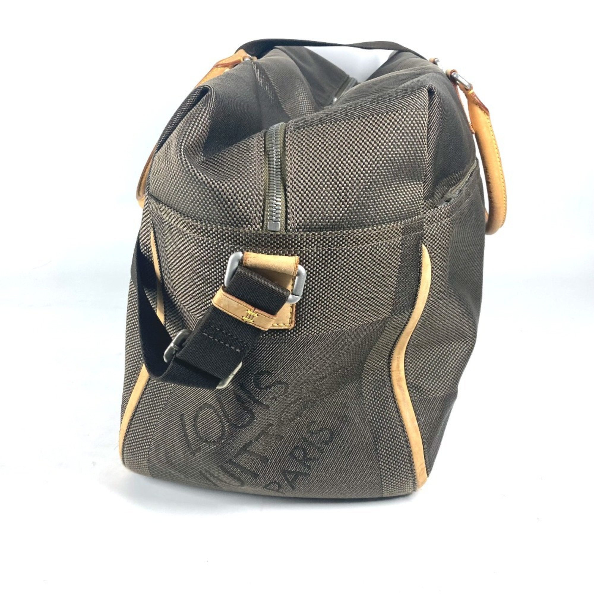 Louis Vuitton Khaki Canvas Boston Bag