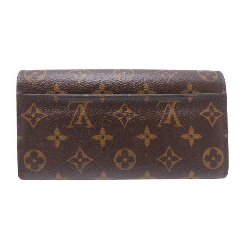 Louis Vuitton Monogram Brown Fuchsia Monogram Long Wallet