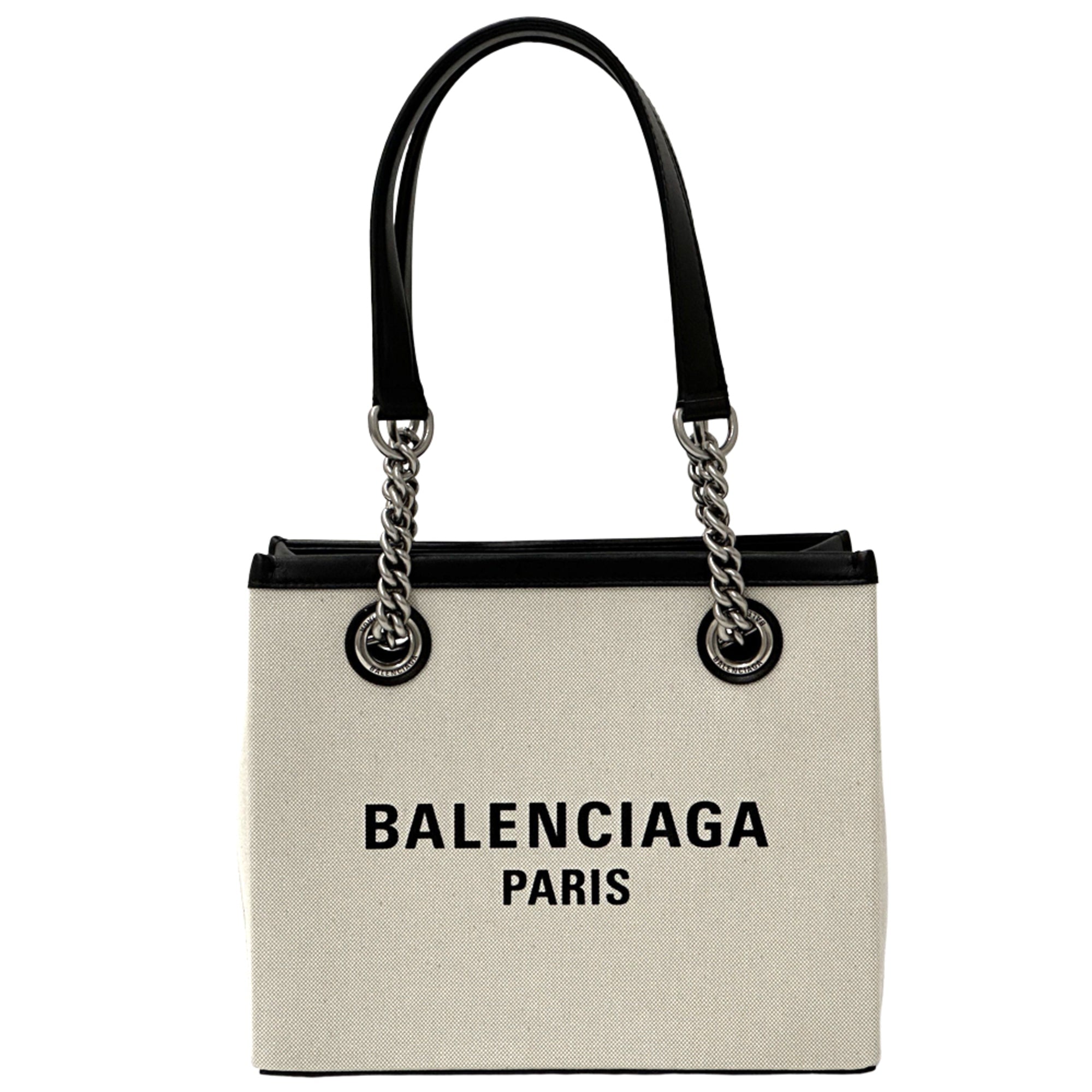 Balenciaga Black Canvas Handbag Shoulder Bag Tote