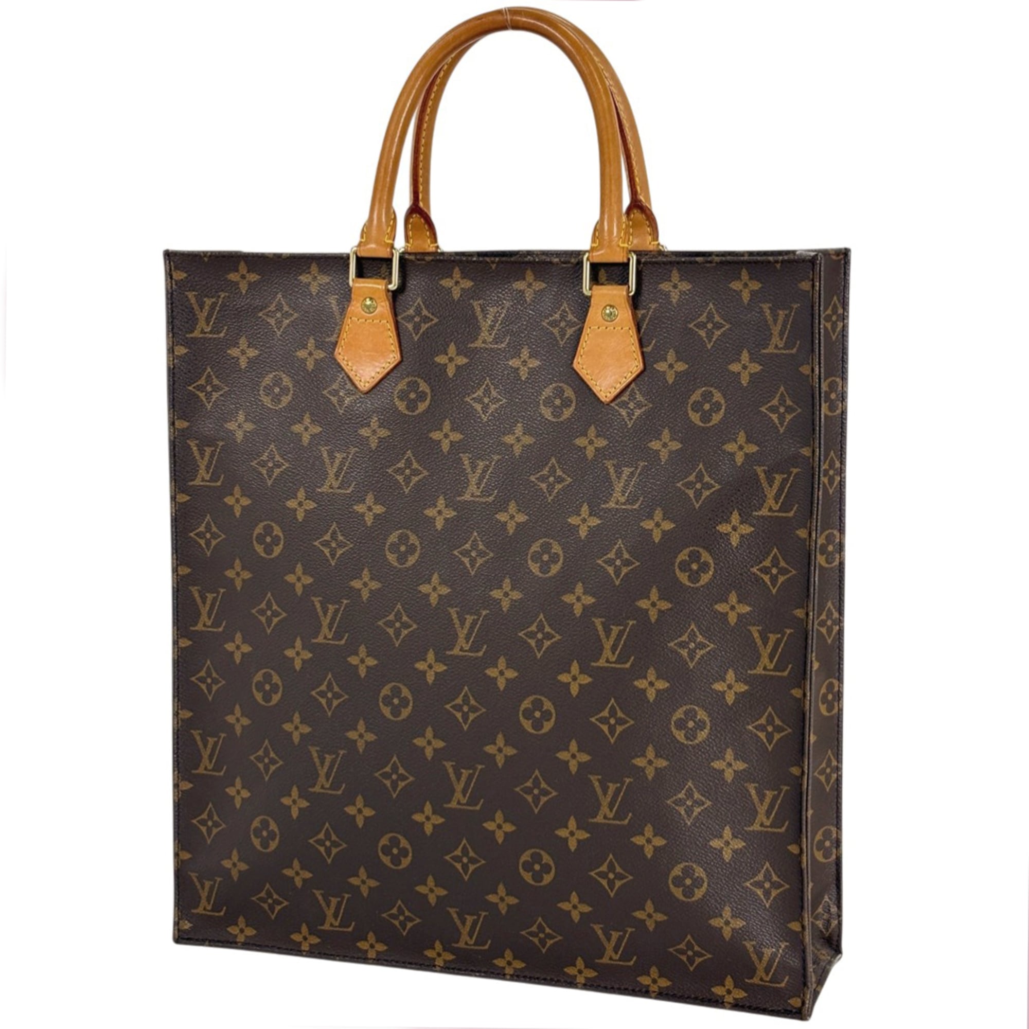 Louis Vuitton Brown Monogram Handbag Tote Bag