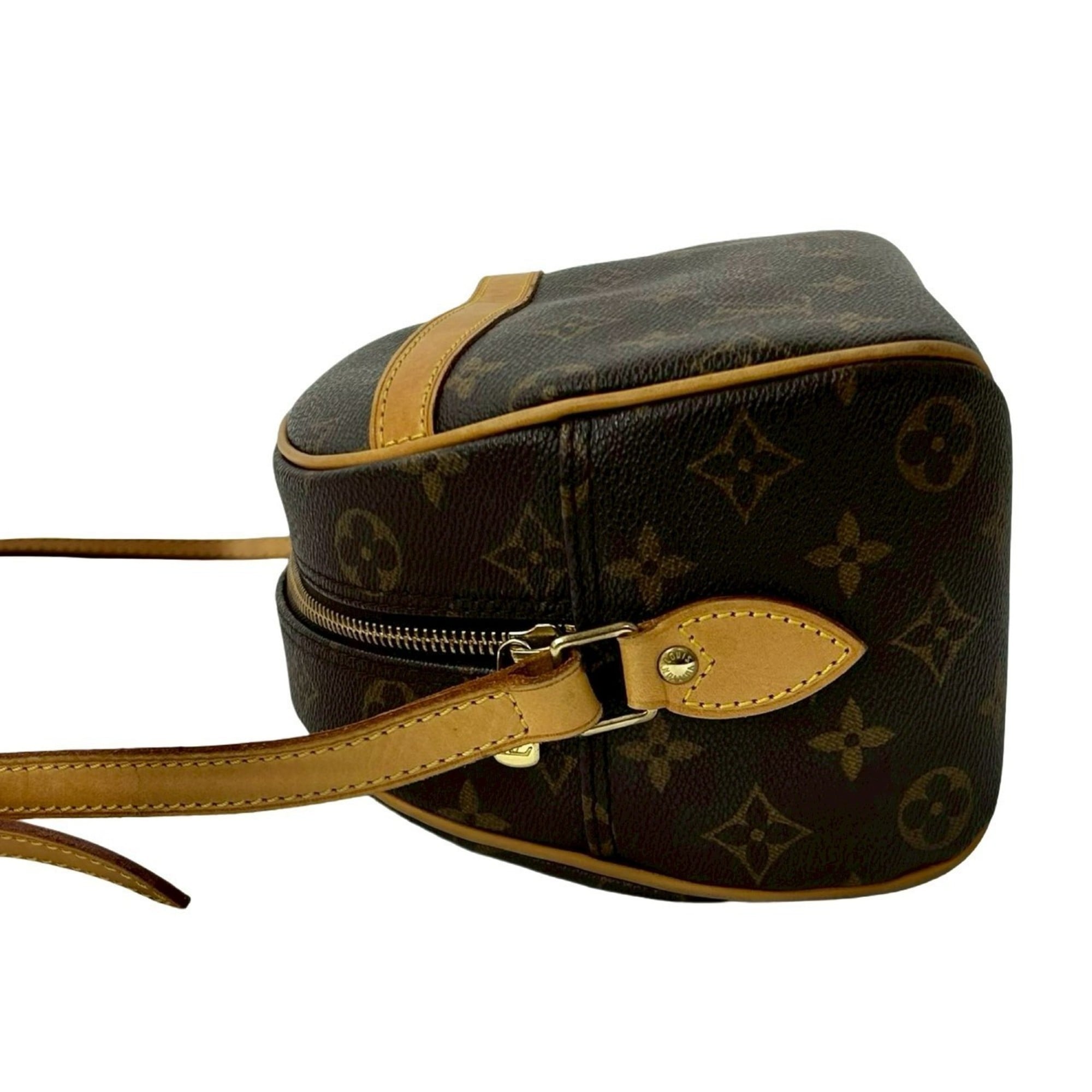 Louis Vuitton Brown Leather Pvc Pochette Shoulder Bag