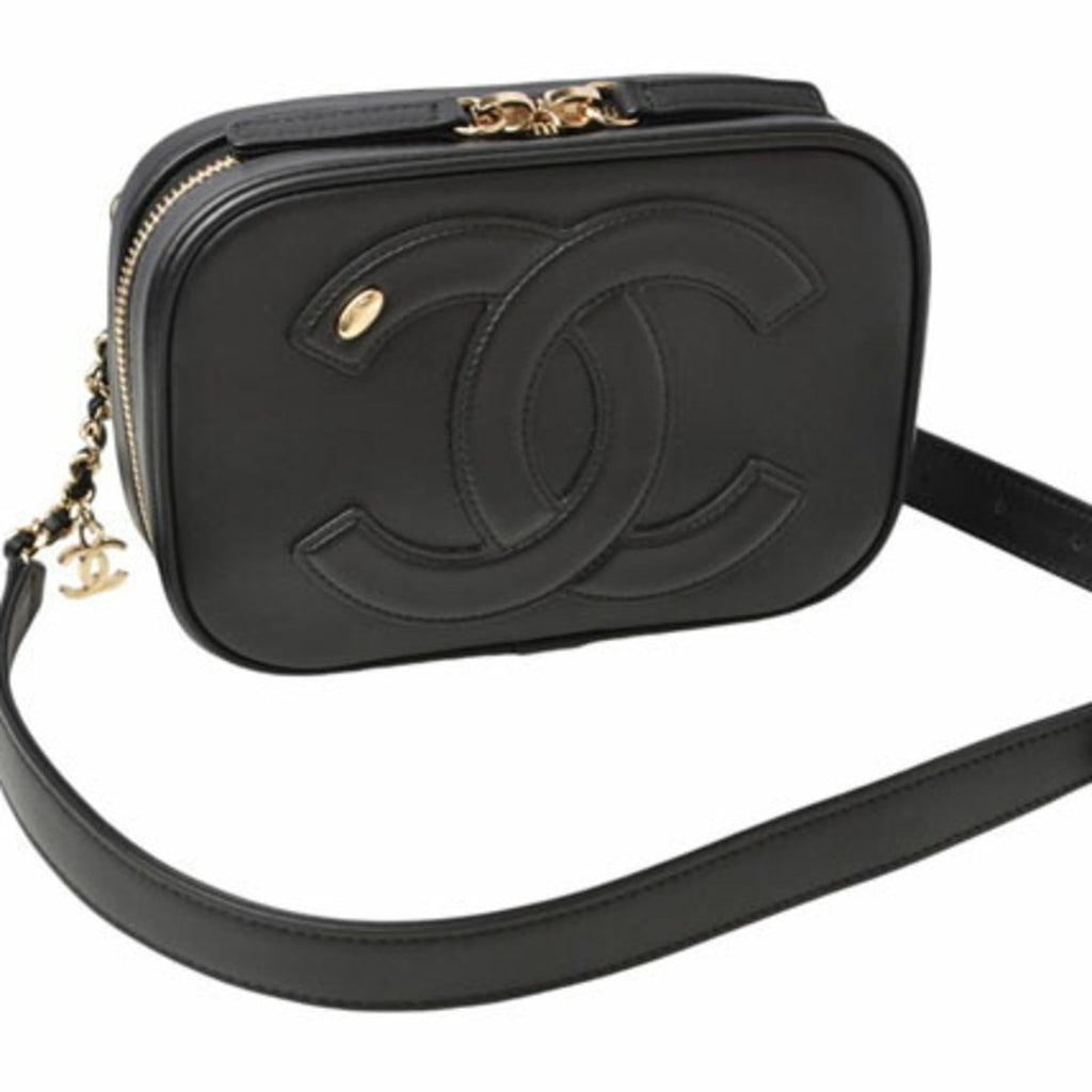 Chanel Black Leather Shoulder Bag