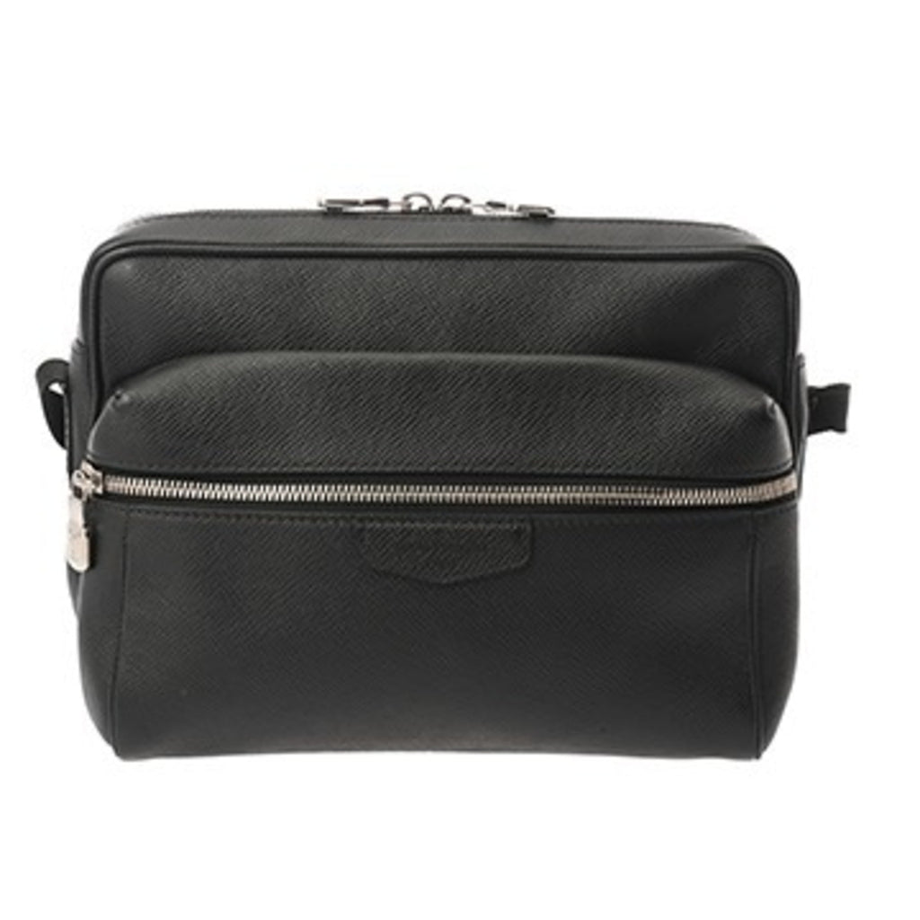 Louis Vuitton Noir Leather Shoulder Bag