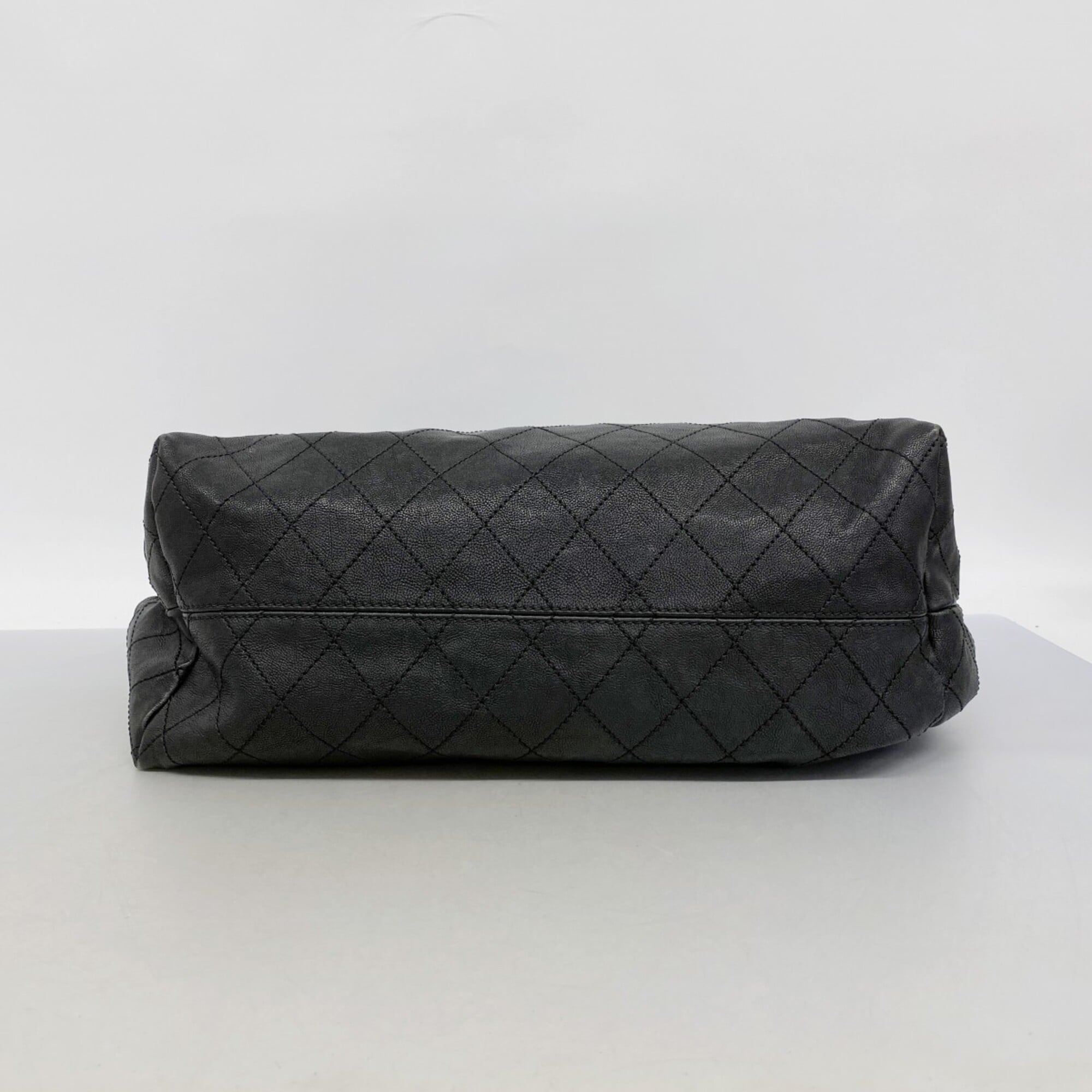 Chanel Black Leather Tote Bag
