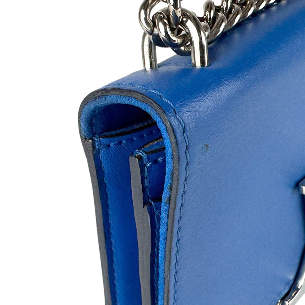Louis Vuitton Blue Leather Pochette Shoulder Bag