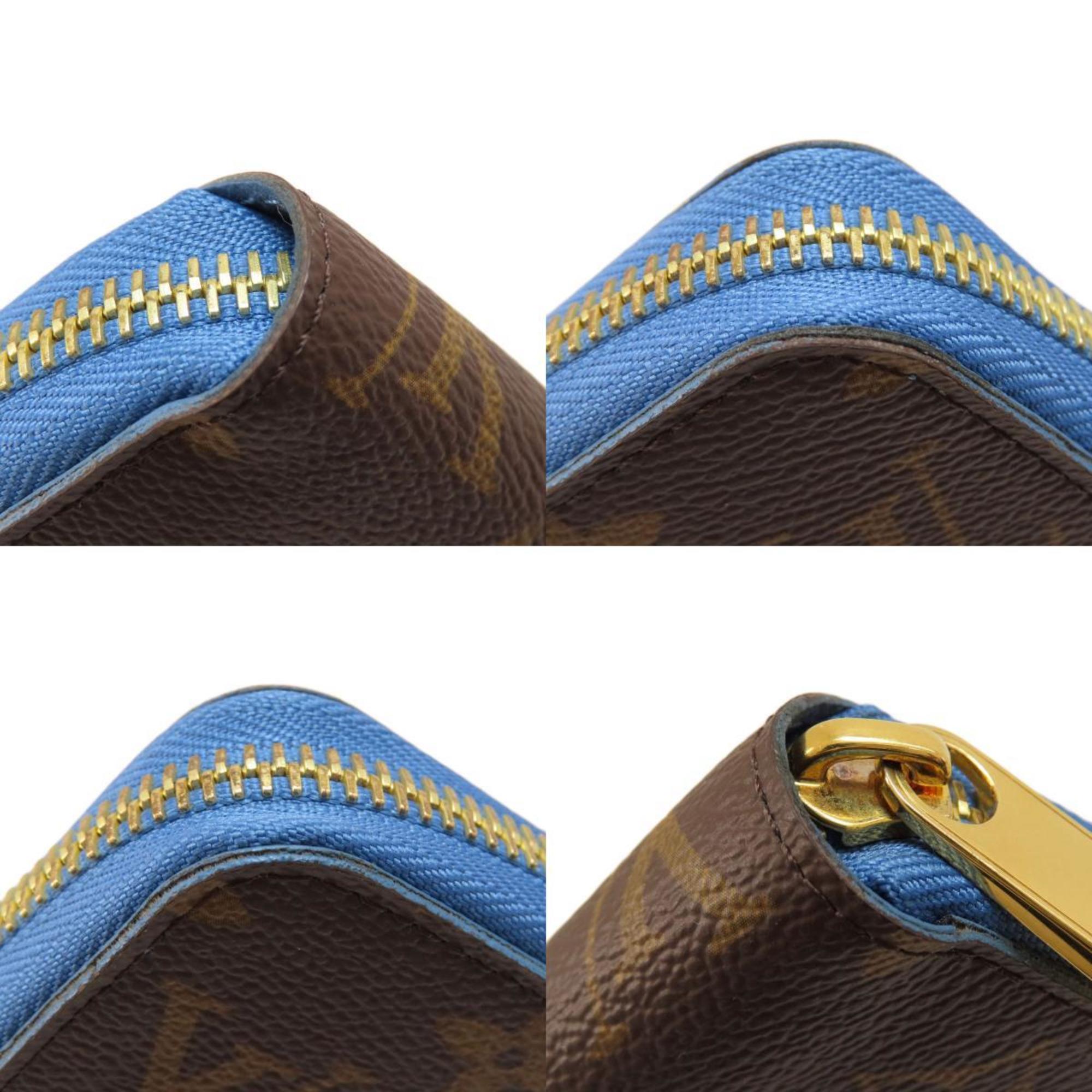 Louis Vuitton Blue Jean Brown Monogram Monogram Canvas Coin Purse/Coin Case