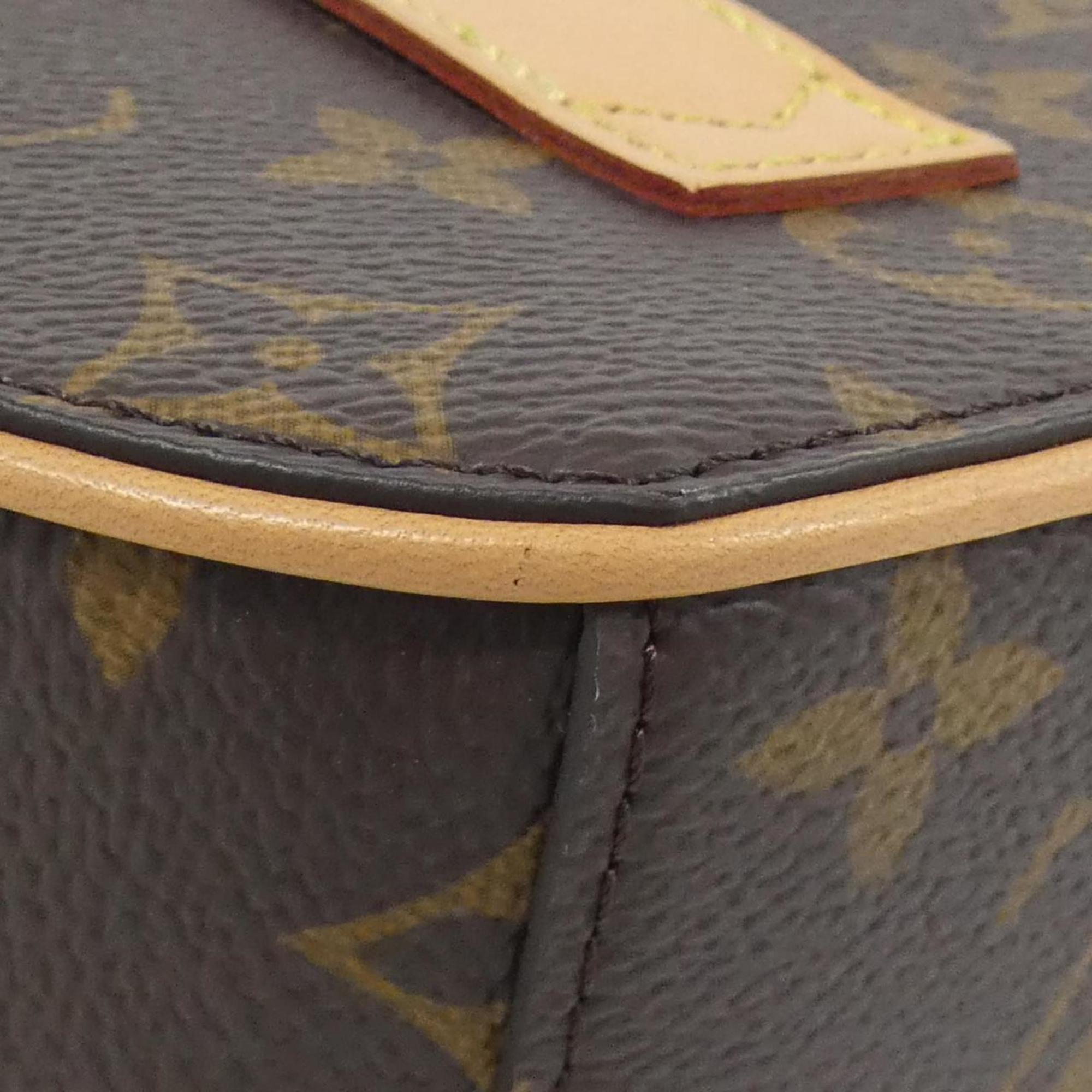 Louis Vuitton Marron Coated Canvas Handbag