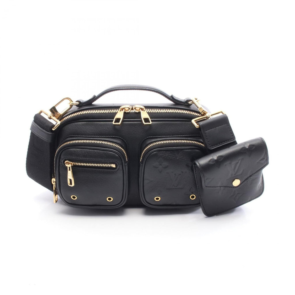 Louis Vuitton Black Leather Shoulder Bag