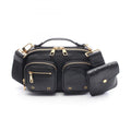 Louis Vuitton Black Leather Shoulder Bag