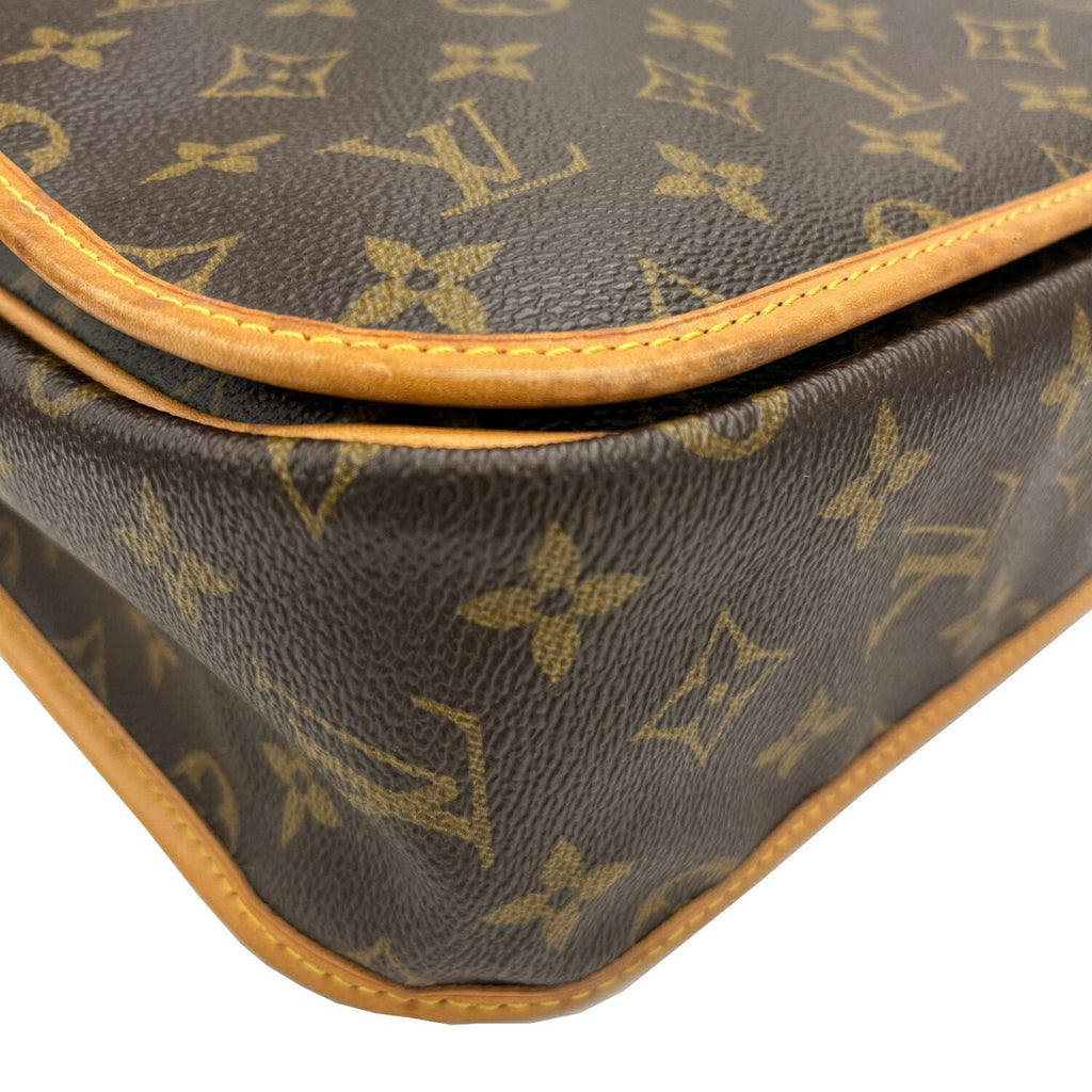 Louis Vuitton Brown Monogram Leather Shoulder Bag