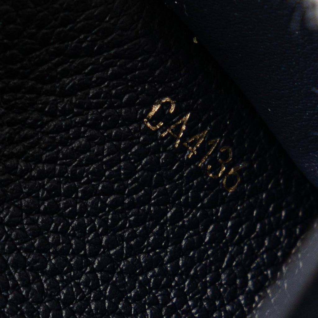 Louis Vuitton Monogram Empreinte Marine Rouge Navy Leather Long Wallet