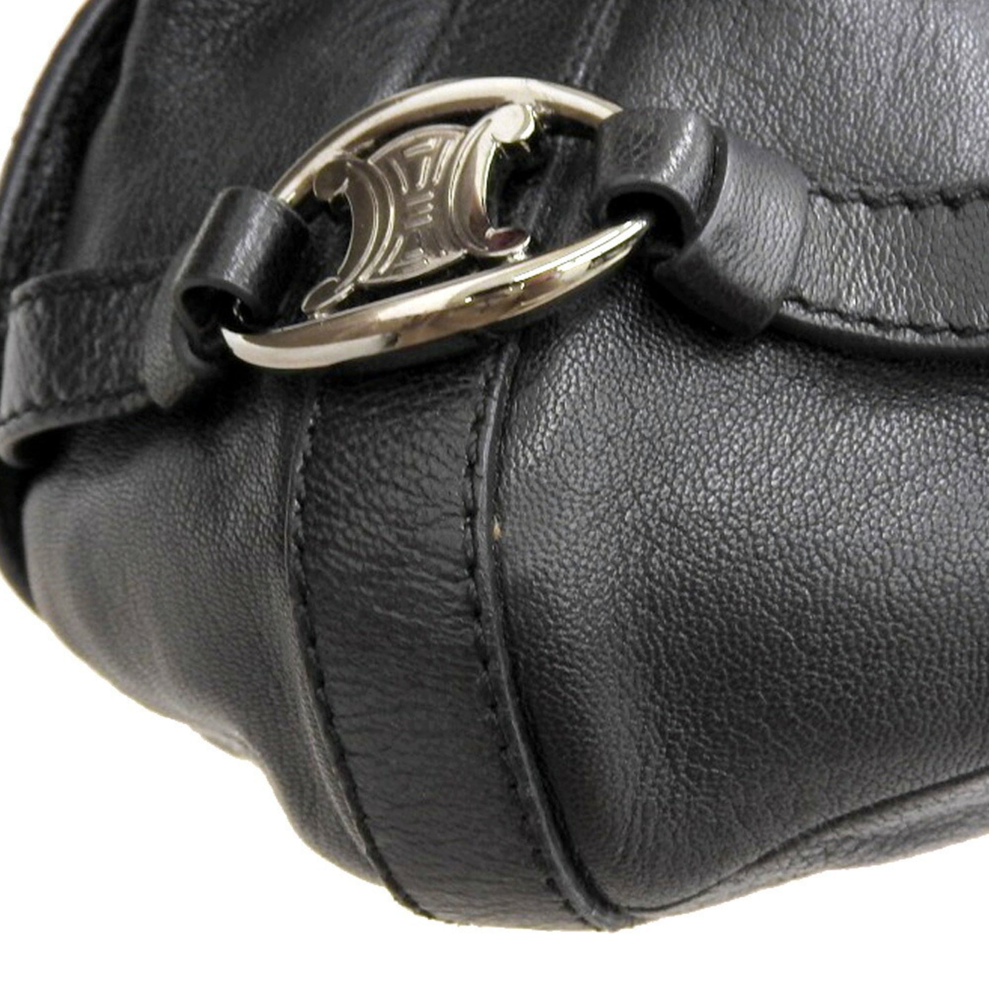 Celine Black Leather Handbag Shoulder Bag