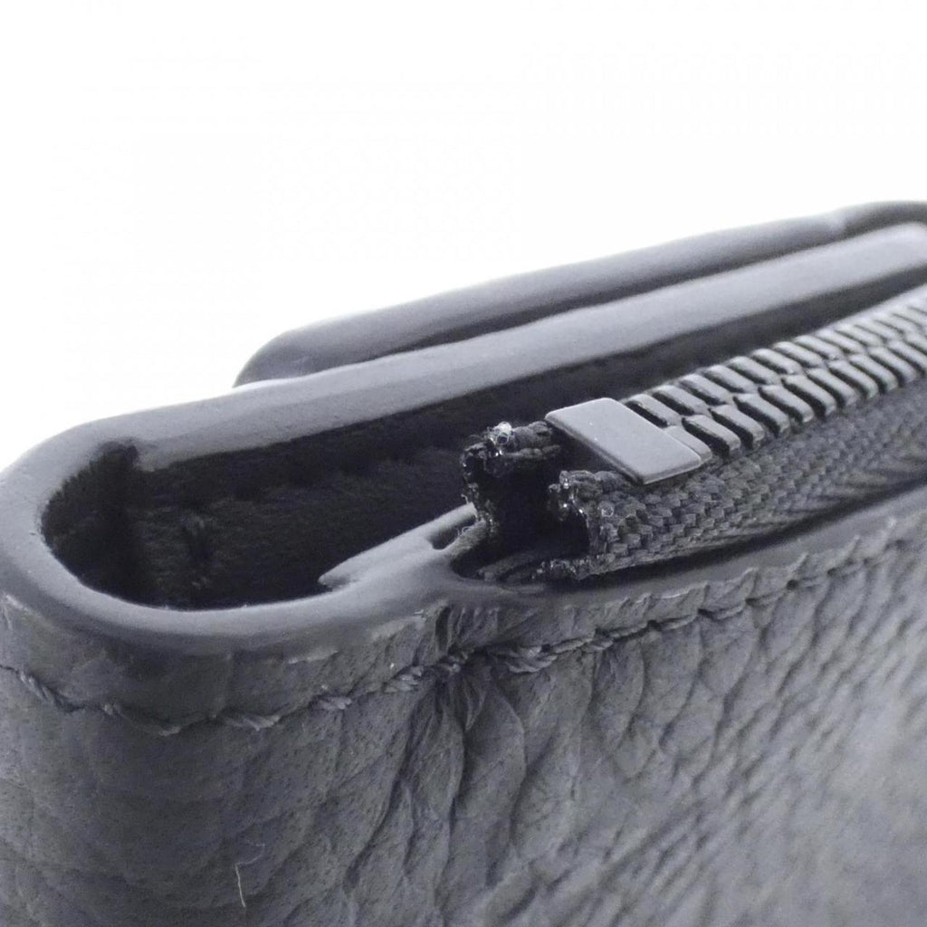 Louis Vuitton Black Leather Wallet (Tri-Fold)