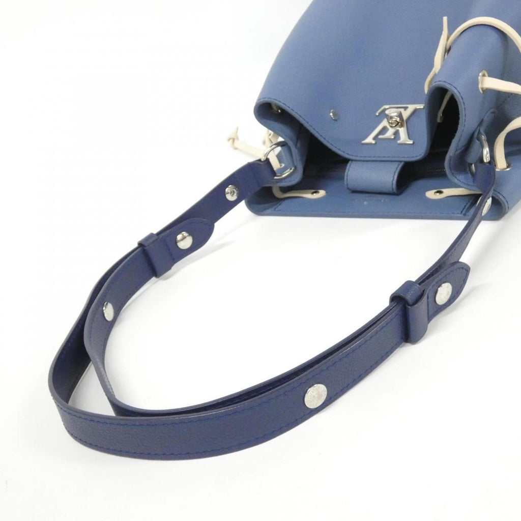 Louis Vuitton Blue Jean Leather Shoulder Bag