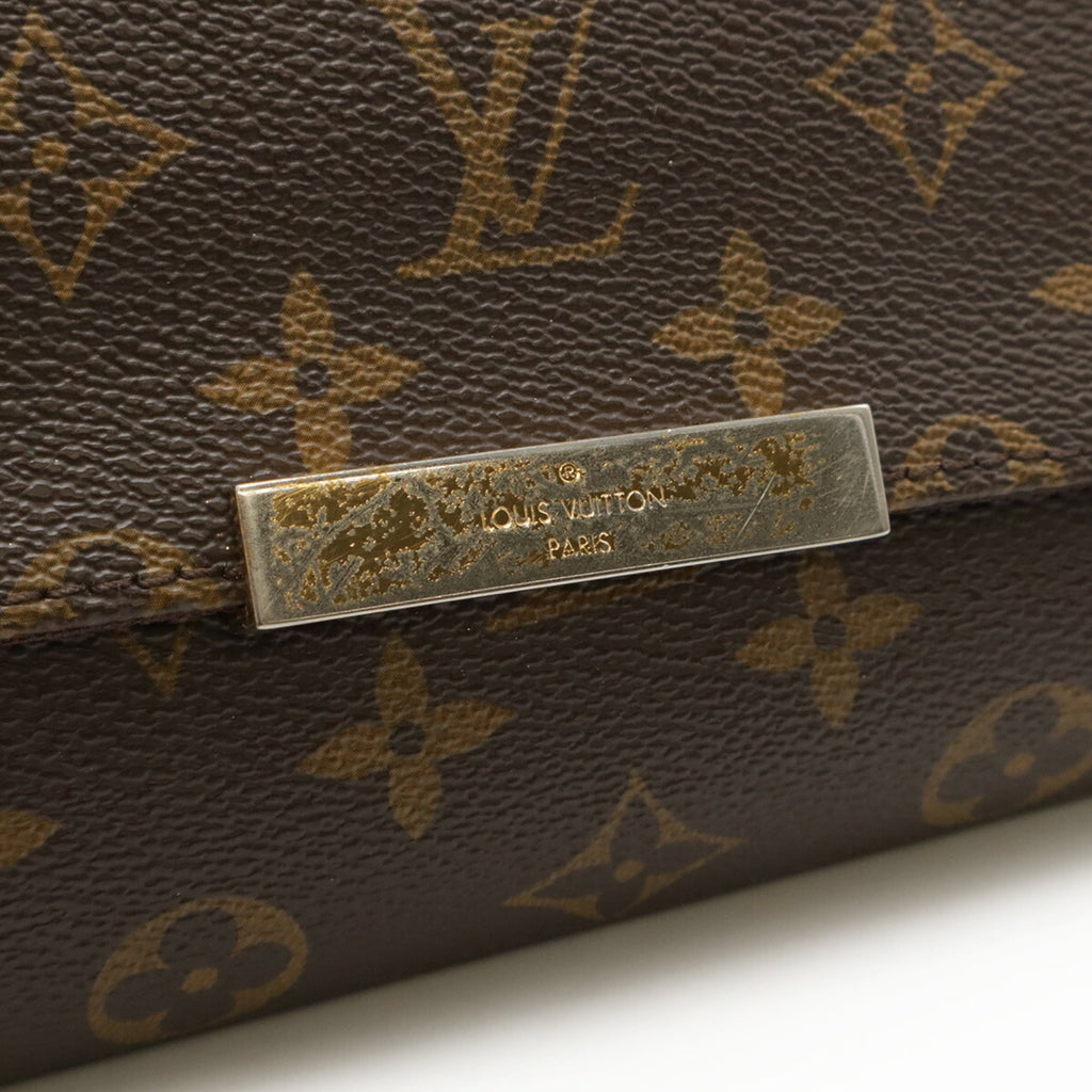 Louis Vuitton Brown Monogram Canvas Clutch Bag Shoulder Bag