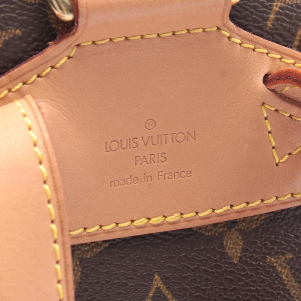 Louis Vuitton Brown Coated Canvas Pvc Monogram Leather Backpack Handbag