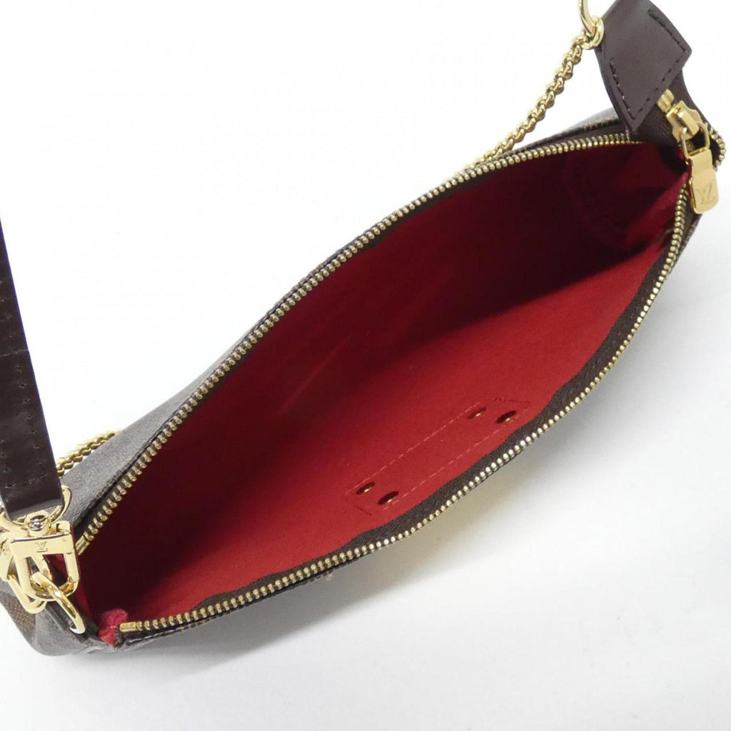 Louis Vuitton Brown Coated Canvas Shoulder Bag