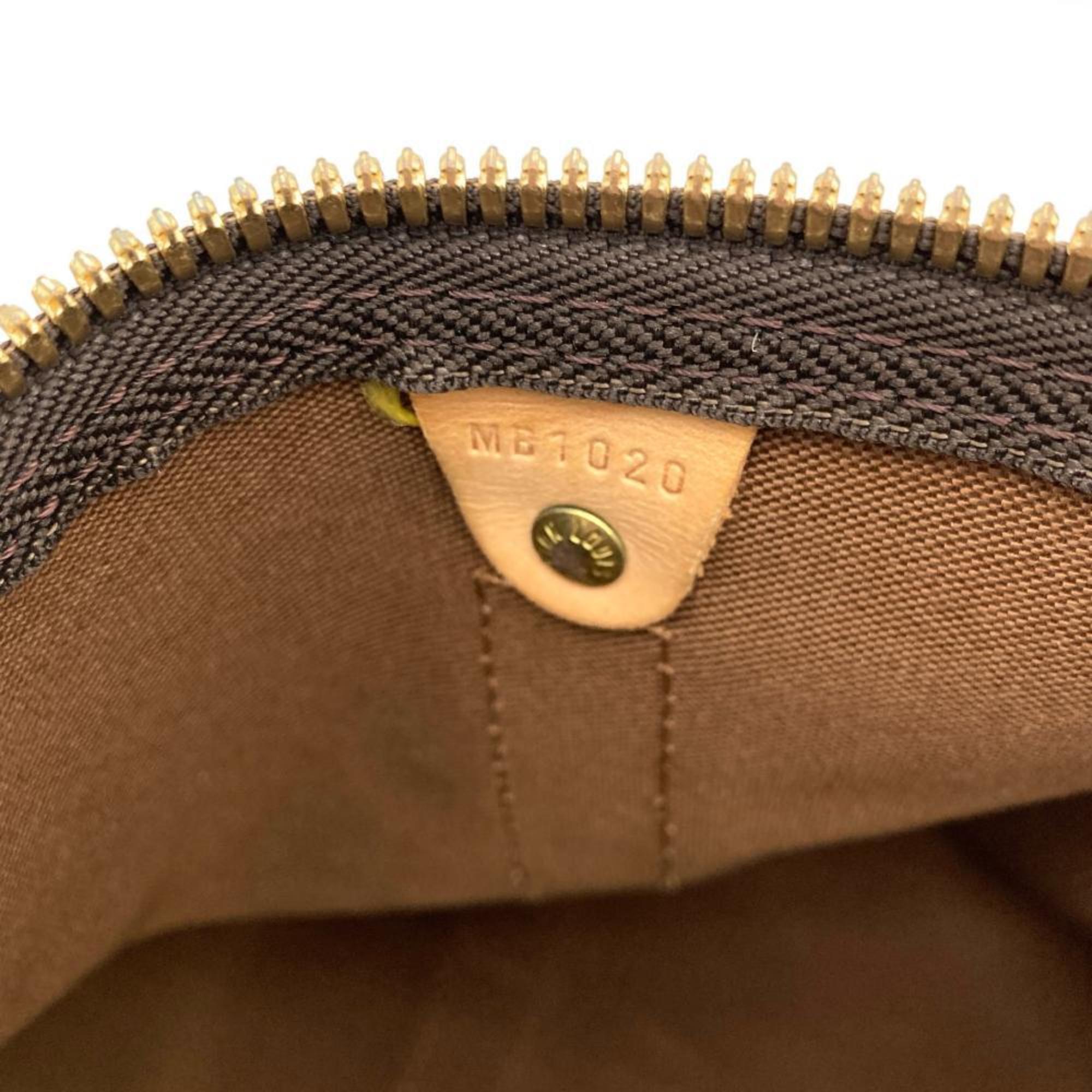 Louis Vuitton Monogram Brown Monogram Leather Boston Bag