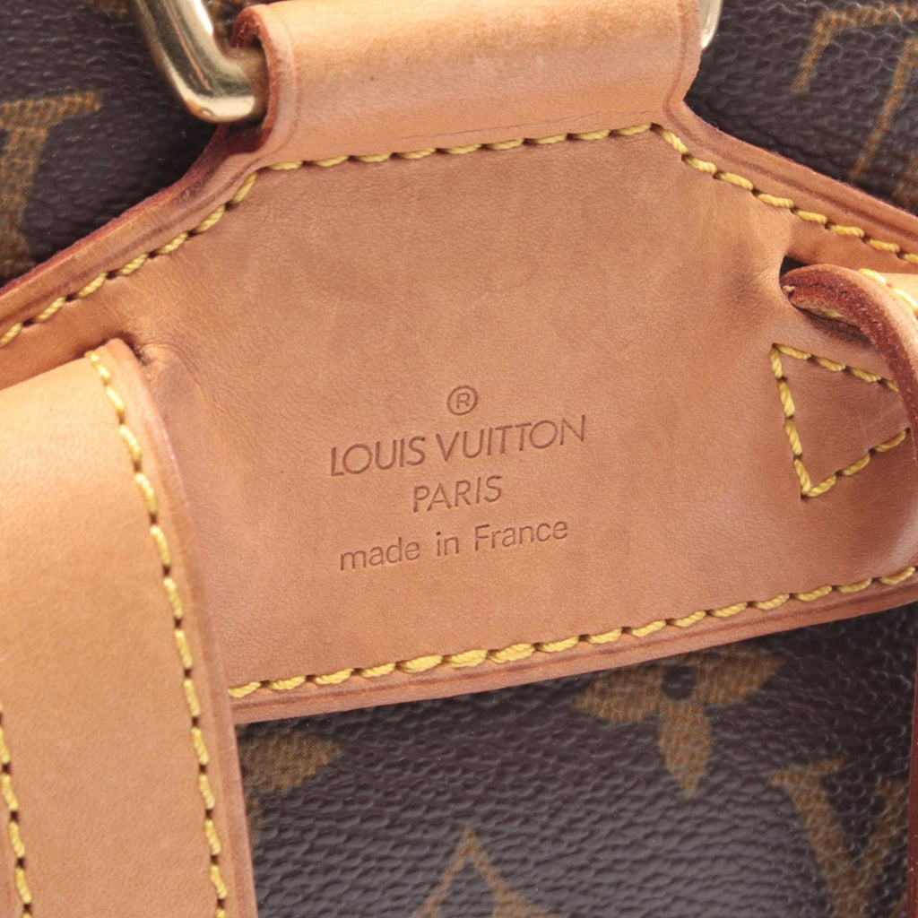Louis Vuitton Brown Coated Canvas Leather Backpack Handbag