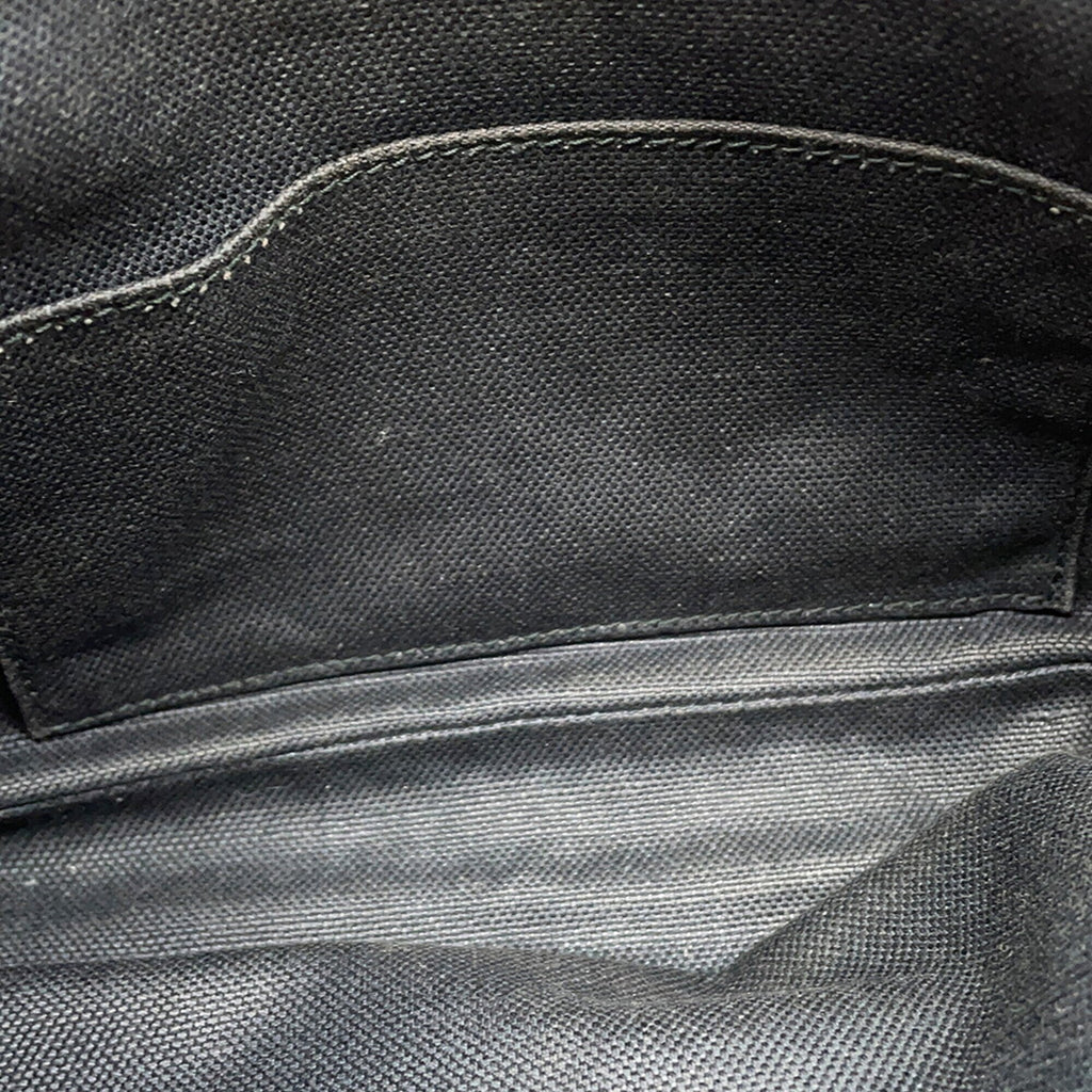 Gucci Black Gg Supreme Leather Handbag Sling Bag (Pre-Owned)