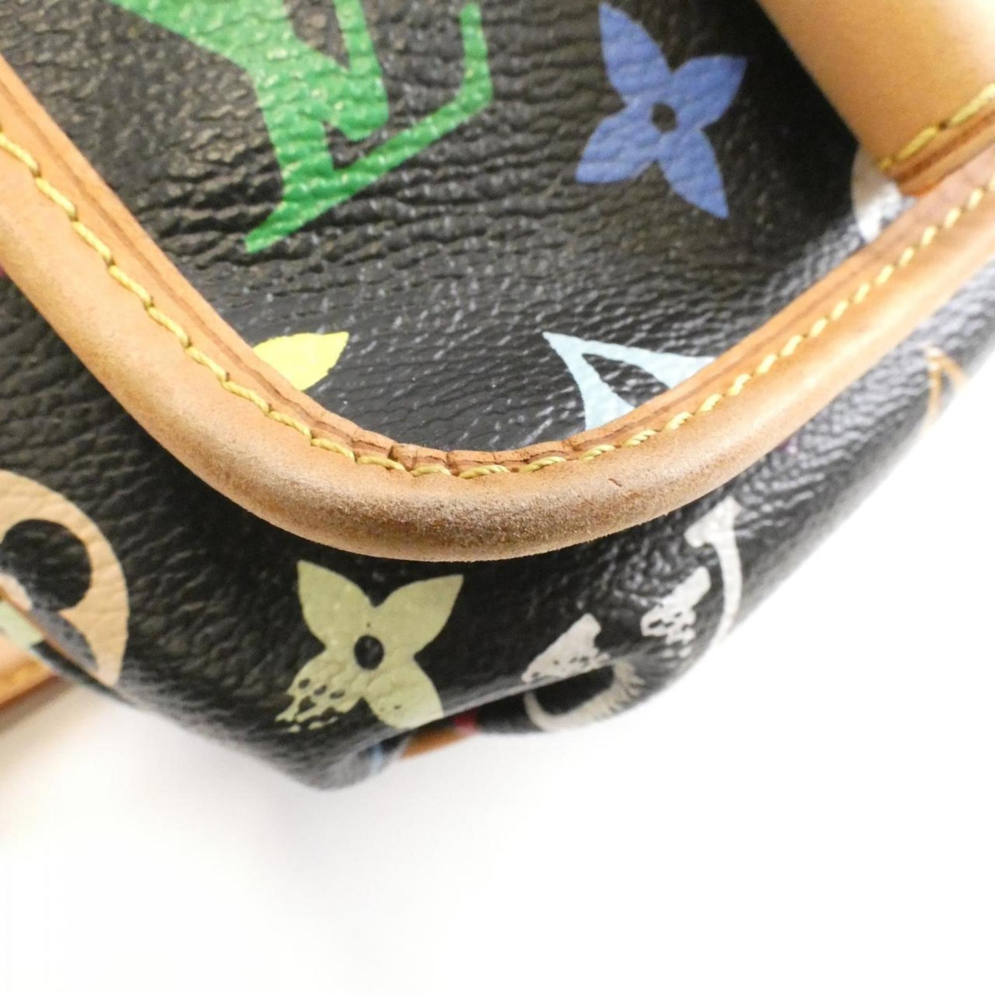Louis Vuitton Black Coated Canvas Shoulder Bag
