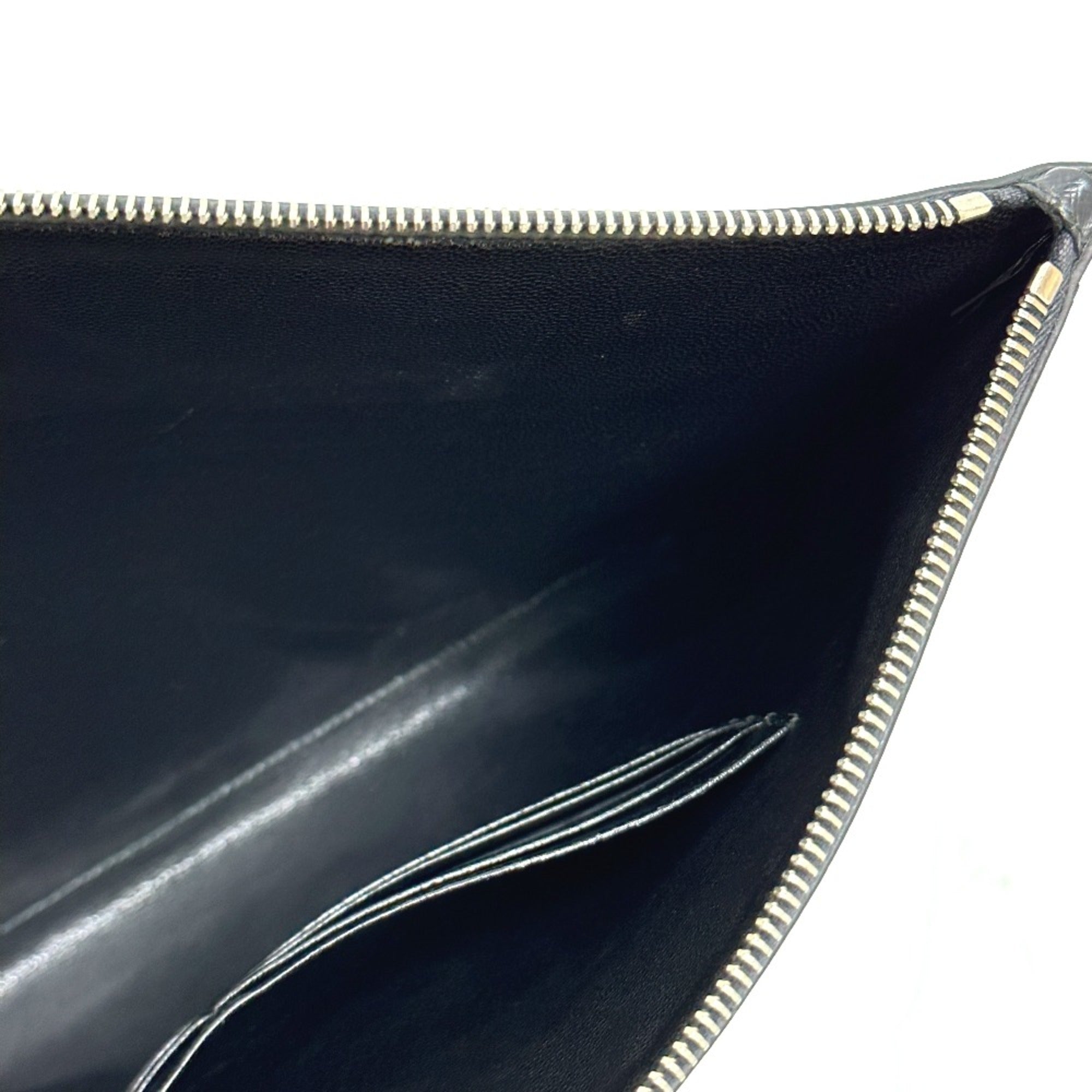 Prada Black Leather Clutch Bag
