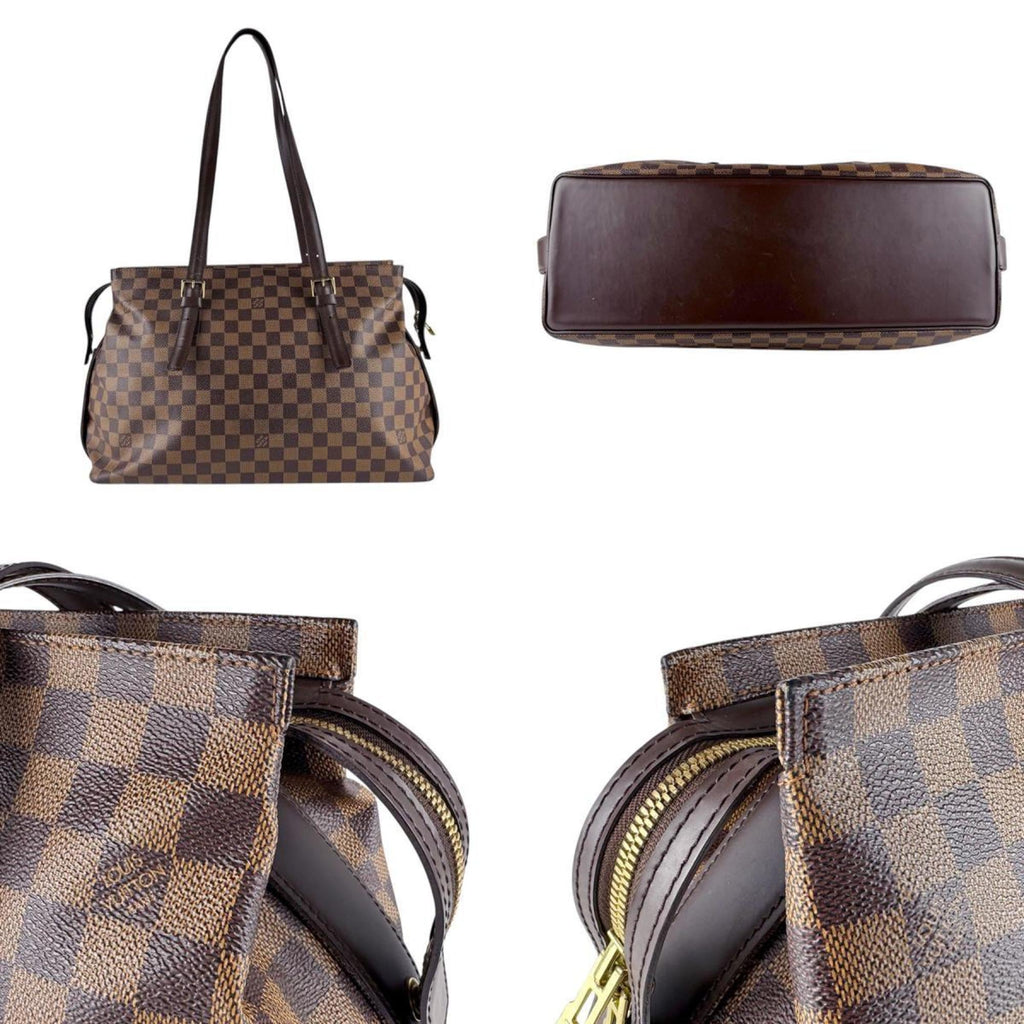 Louis Vuitton Brown Ebene Damier Canvas Shoulder Bag