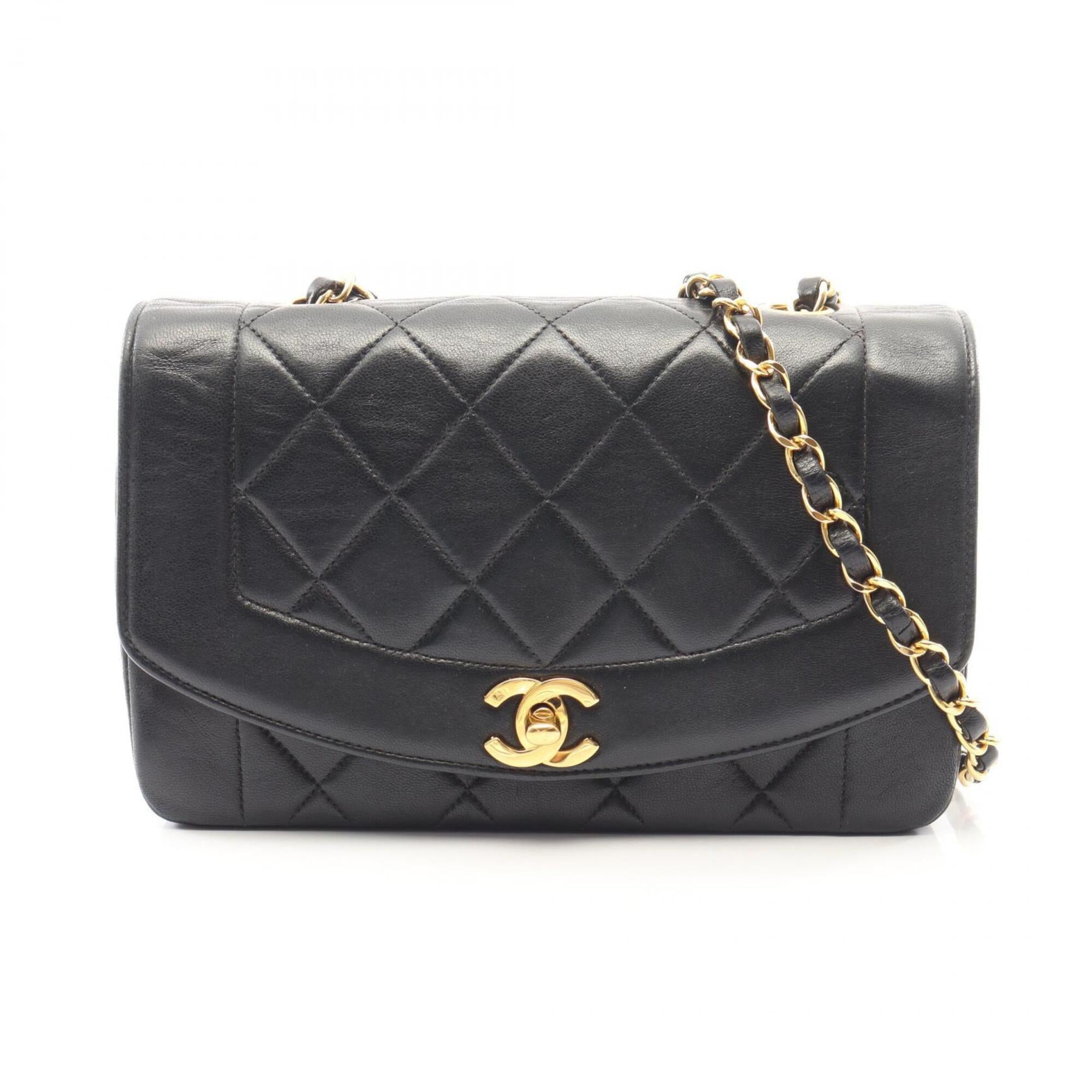 Chanel Black Leather Handbag Shoulder Bag