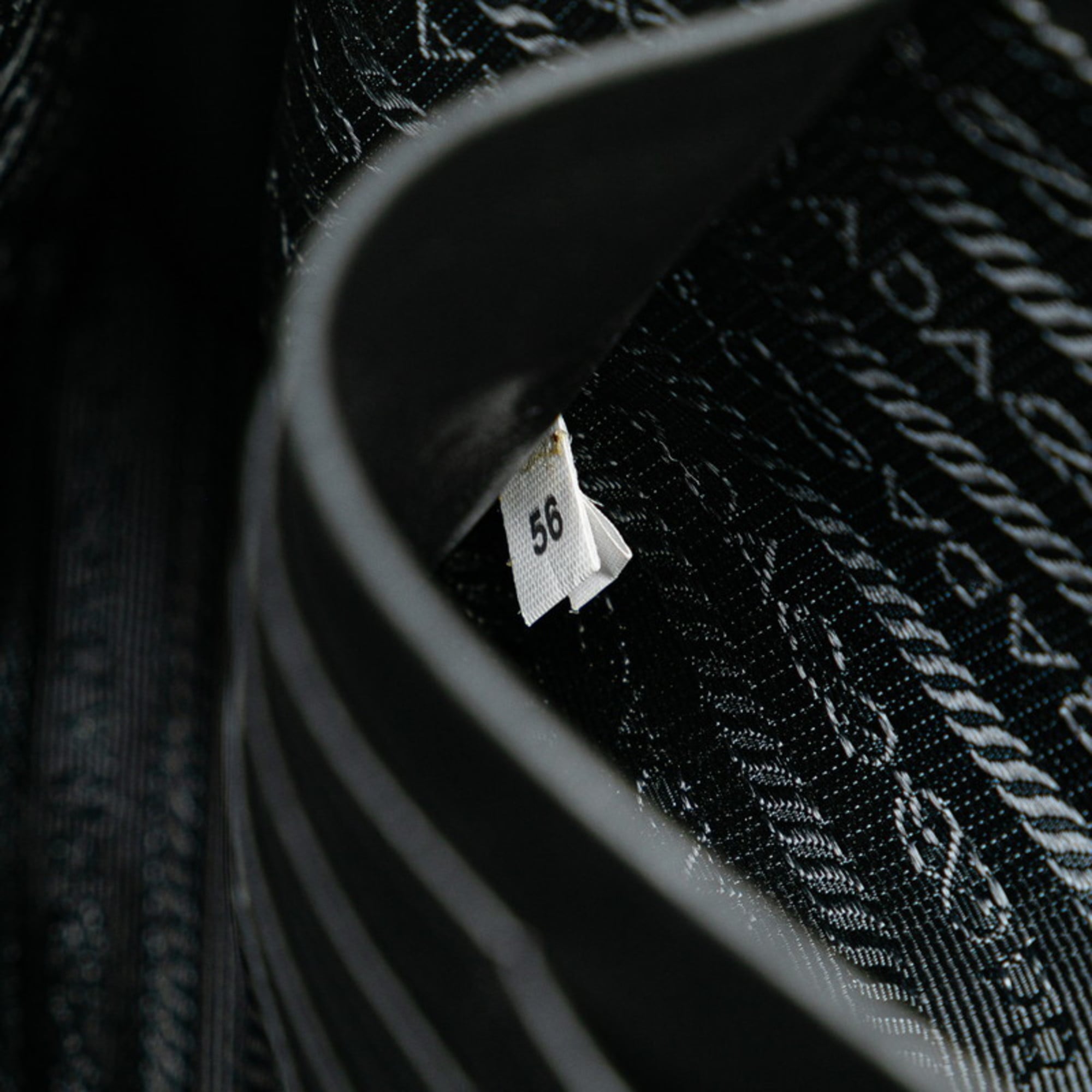 Prada Black Saffiano Triangle Clutch Bag