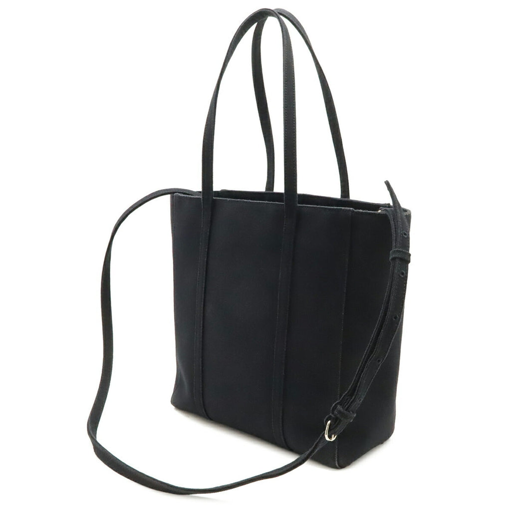 Balenciaga Black Canvas Shoulder Bag Tote