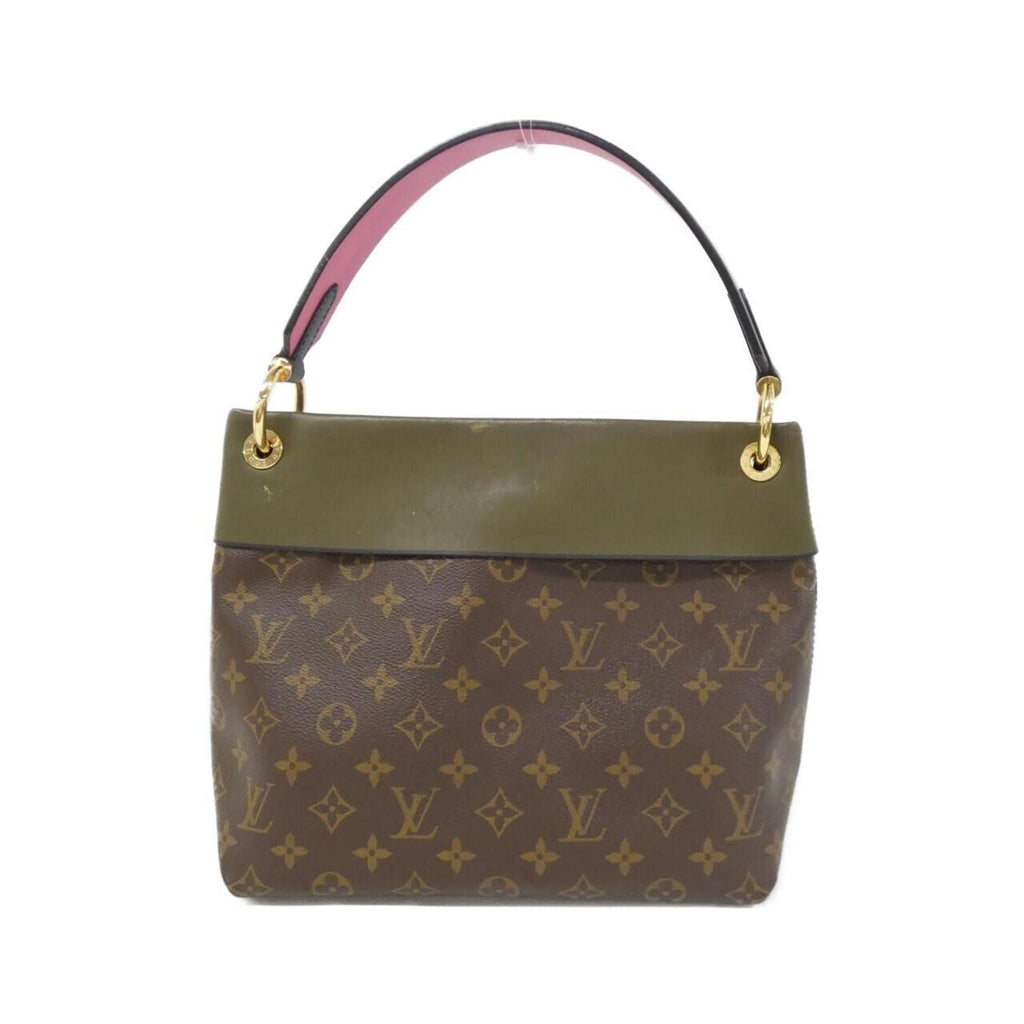 Louis Vuitton Brown Khaki Coated Canvas Shoulder Bag