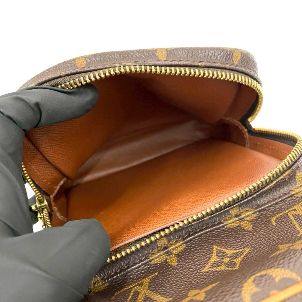 Louis Vuitton Brown Leather Pvc Pochette Shoulder Bag