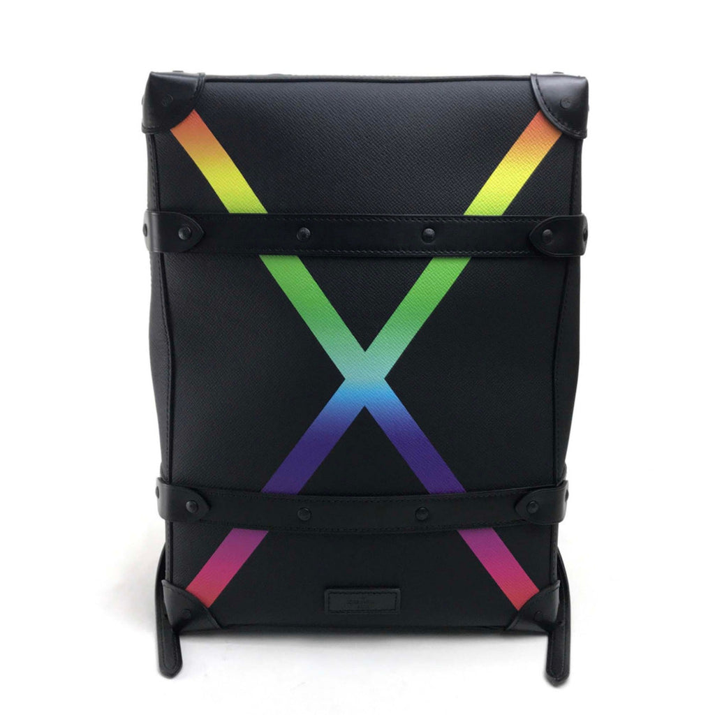 Louis Vuitton Black Leather Backpack
