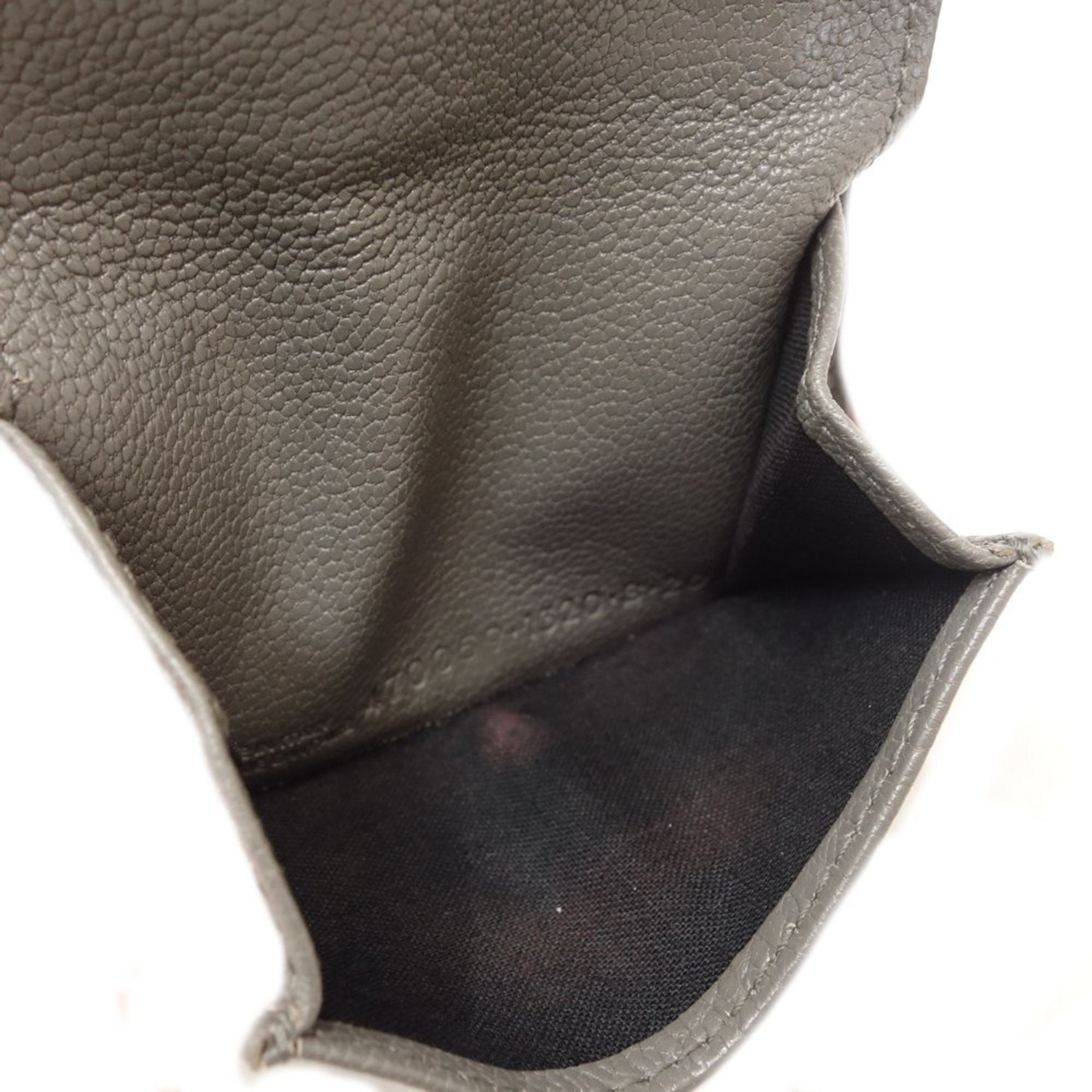 Balenciaga Gray Leather Wallet (Tri-Fold)