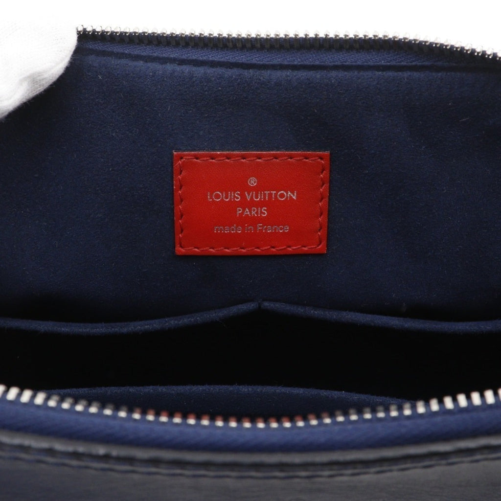 Louis Vuitton Navy Red Color Epi Leather Handbag Tote Bag