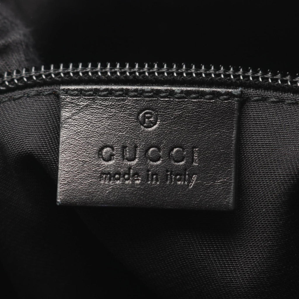 Gucci Black Leather Handbag Shoulder Bag (Pre-Owned)