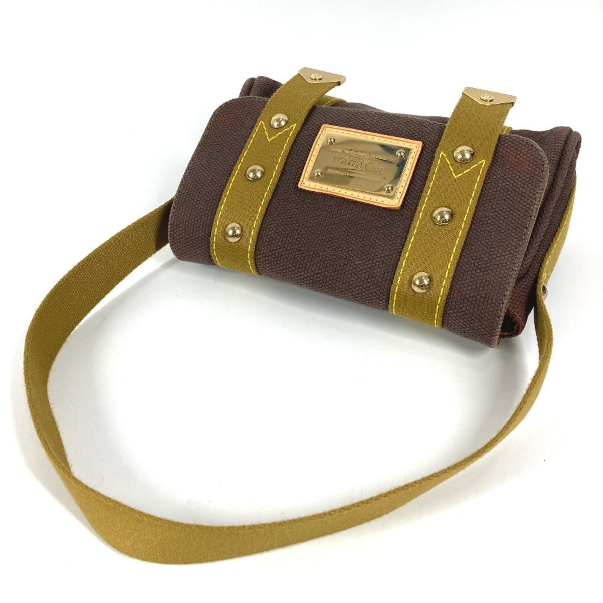 Louis Vuitton Brown Canvas Pochette Shoulder Bag