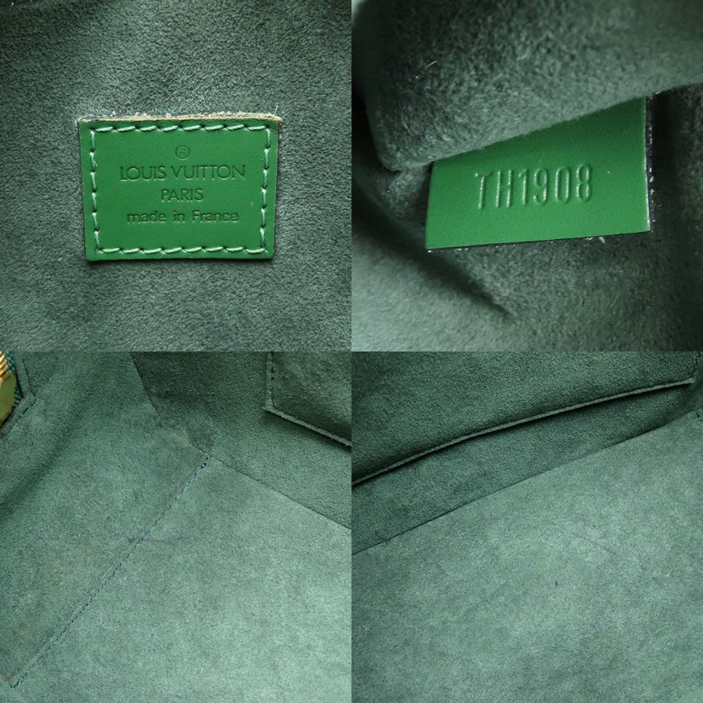 Louis Vuitton Epi Borneo Green Leather Handbag