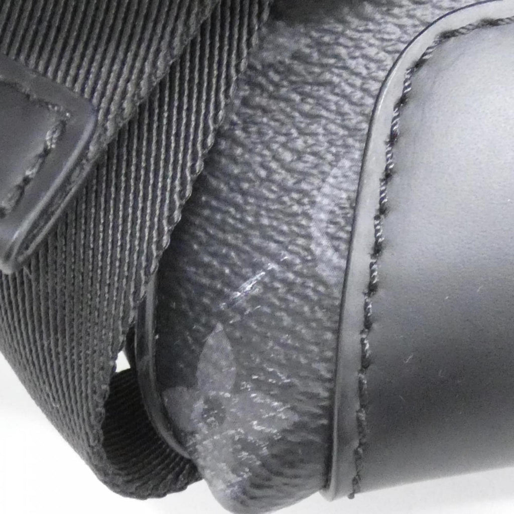 Louis Vuitton Black Coated Canvas Shoulder Bag