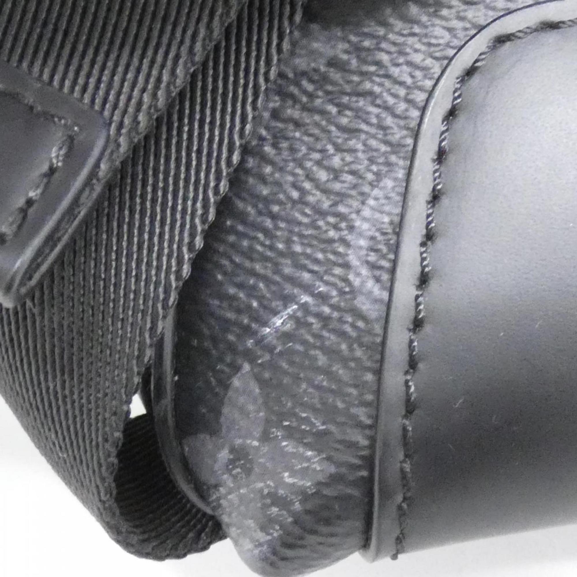 Louis Vuitton Black Coated Canvas Shoulder Bag